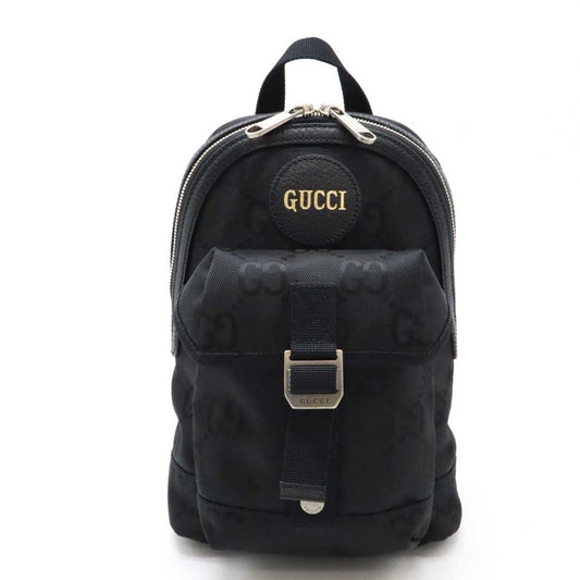 Gucci Nylon Leather Canvas Shoulder Bag
