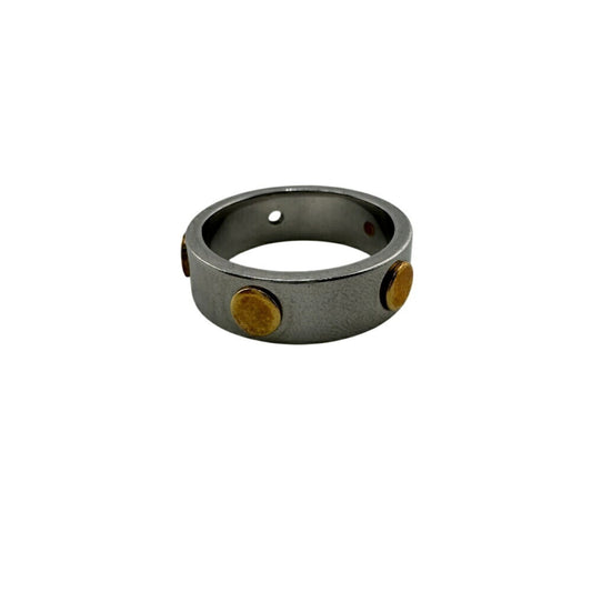 Gucci Gold Silver Gold Plating Band Ring ( )
