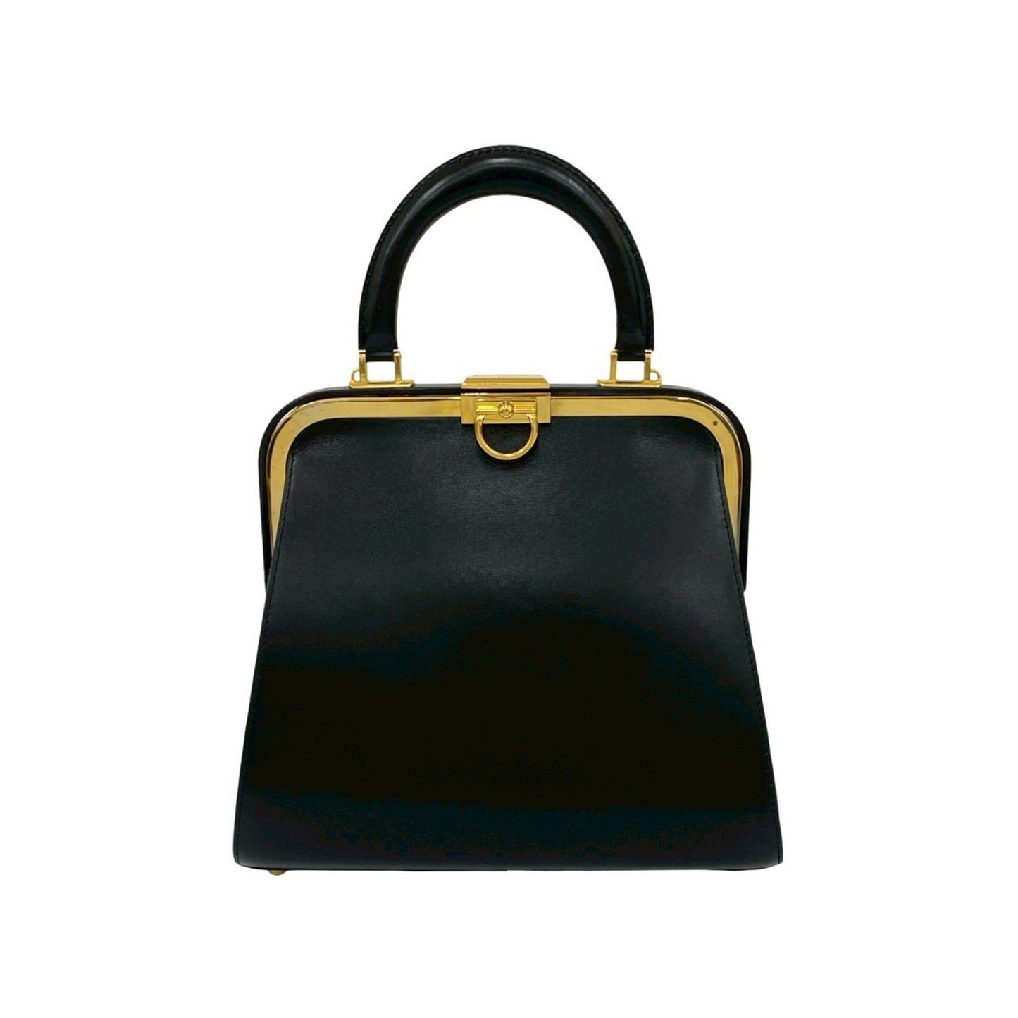 Christian Dior Black Leather Handbag Tote Bag ()