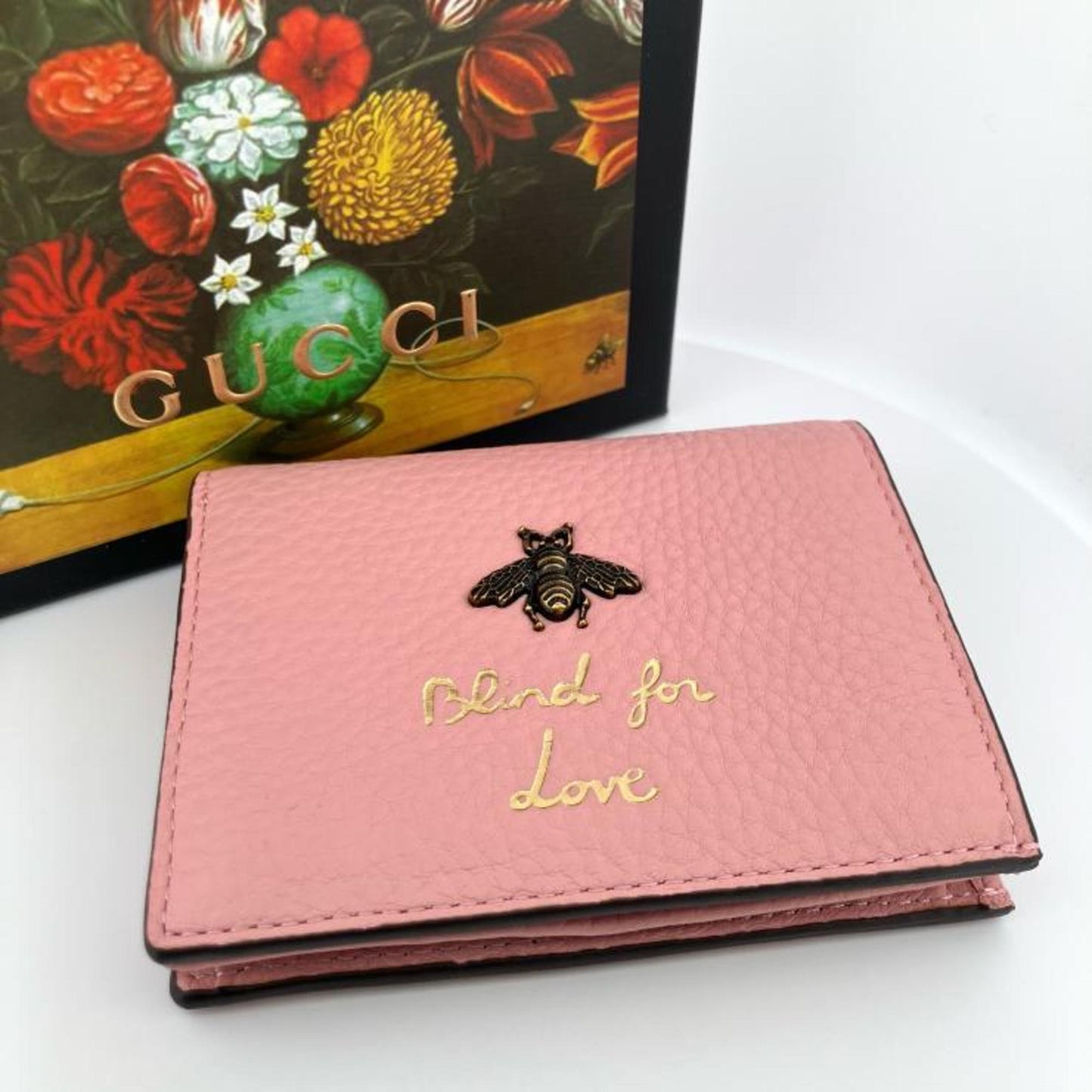 Gucci Pink Leather Wallet (Bi-Fold) ( )