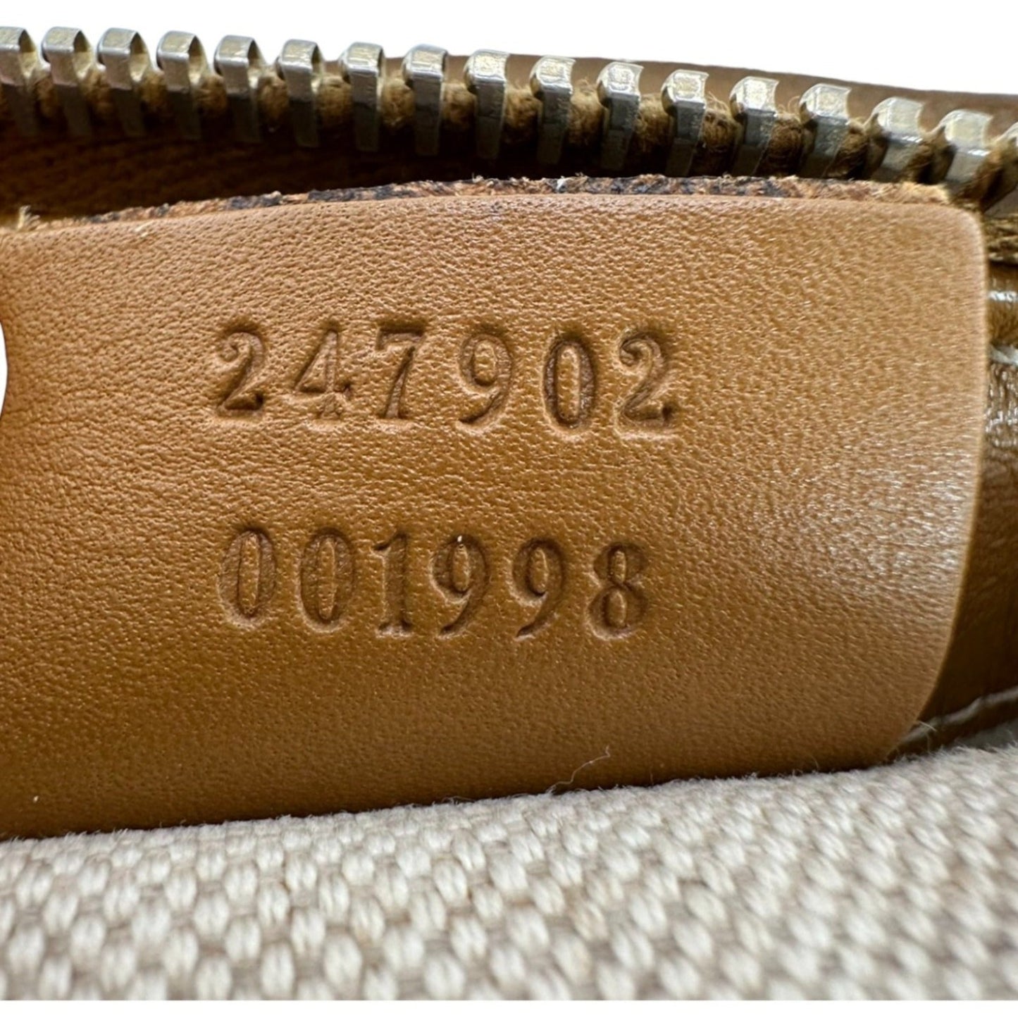 Gucci Beige Brown Canvas Shoulder Bag Tote Bag ( )
