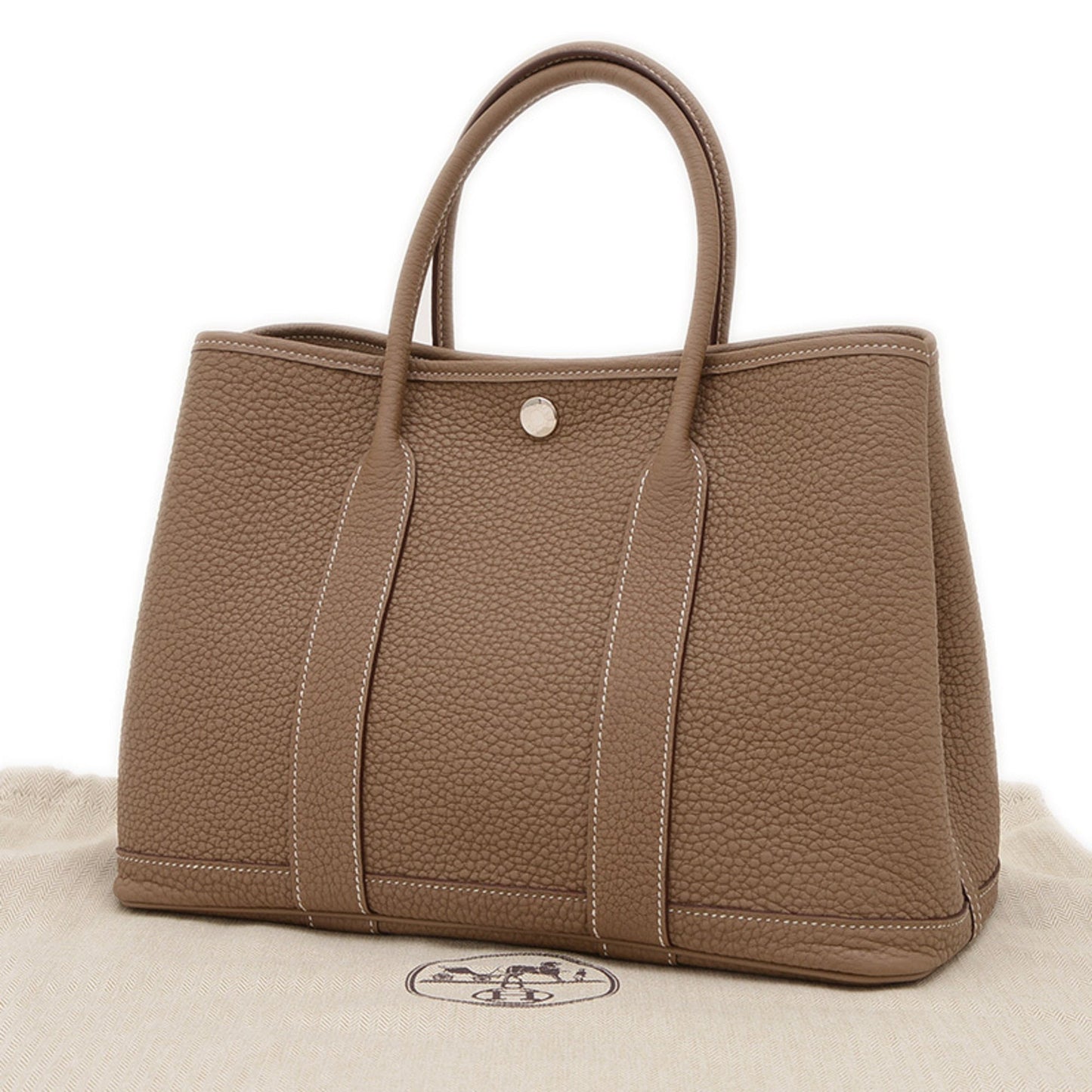 Hermes Etoupe Gray Negonda Leather Tote Bag ( )