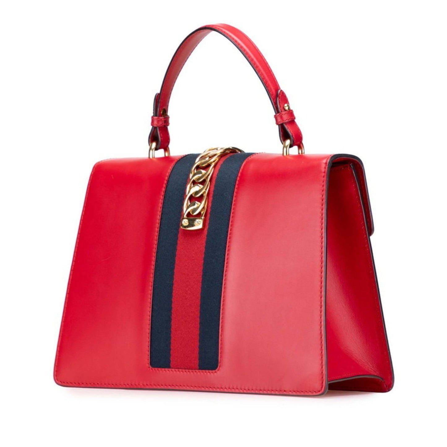 Gucci Sherry Line Red Color Leather Handbag Shoulder Bag ( )
