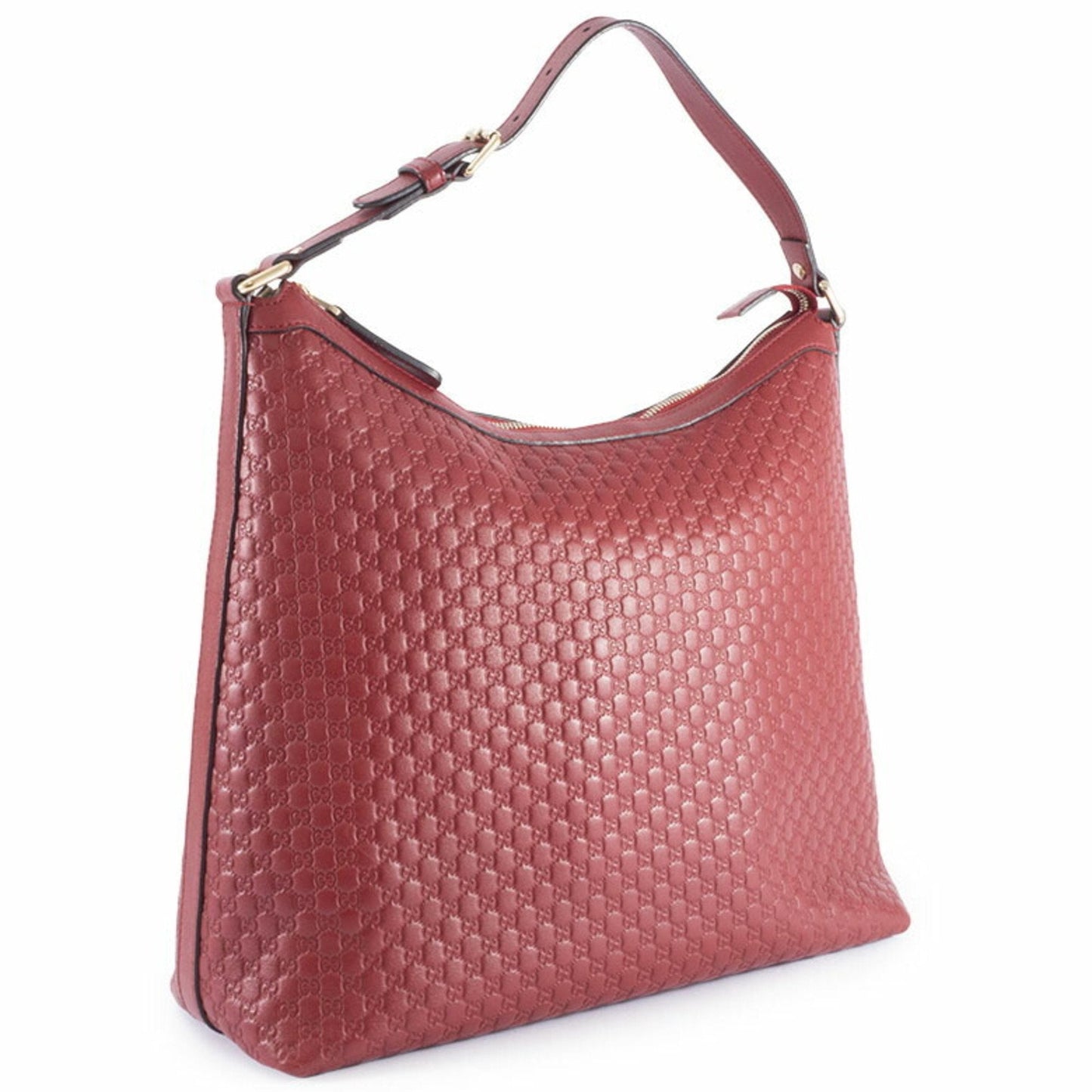 Gucci Microguccissima Red Color Leather Shoulder Bag ( )