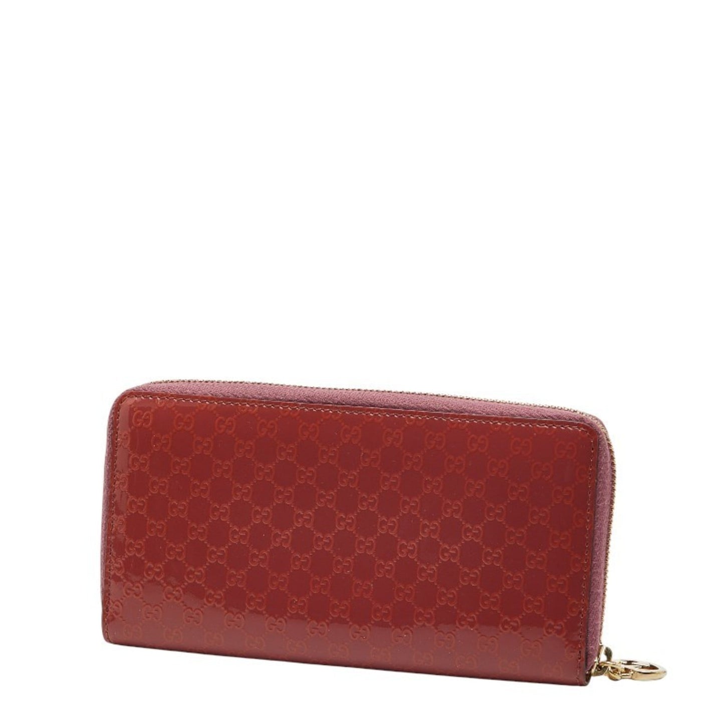 Gucci Pink Red Color Leather Long Wallet (Bi-Fold) ( )