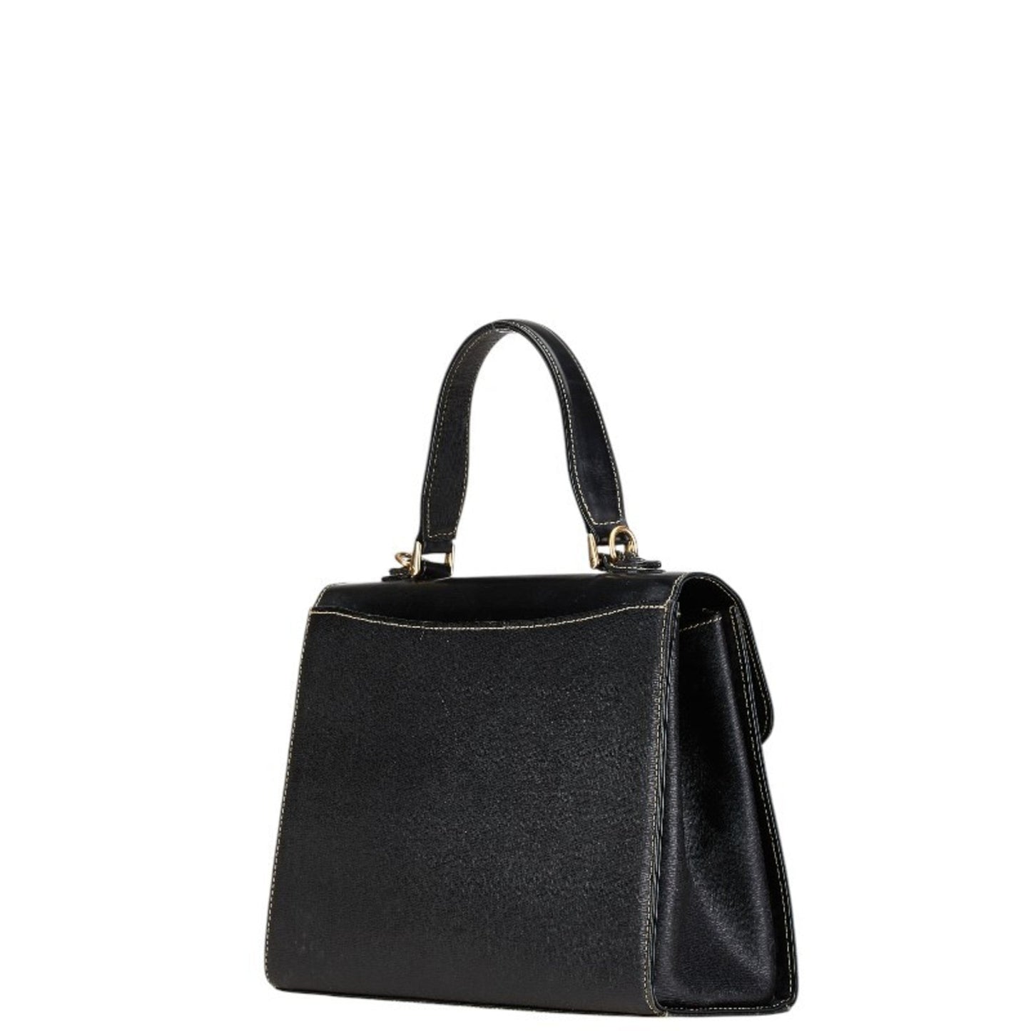 Burberry Black Leather Handbag Shoulder Bag ( )