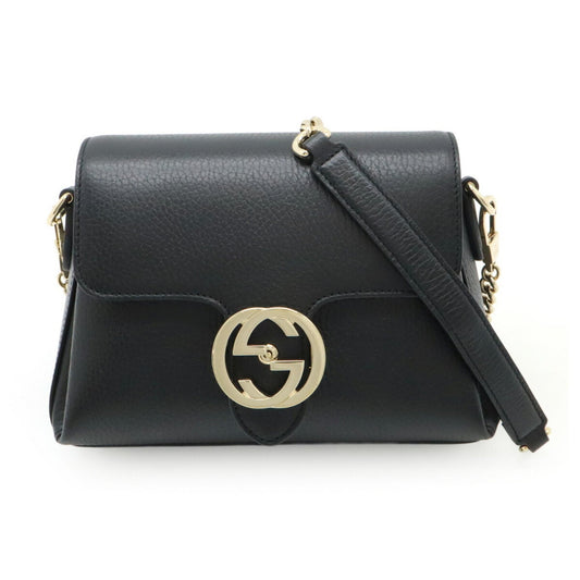 Gucci Black Leather Clutch Bag Shoulder Bag ( )