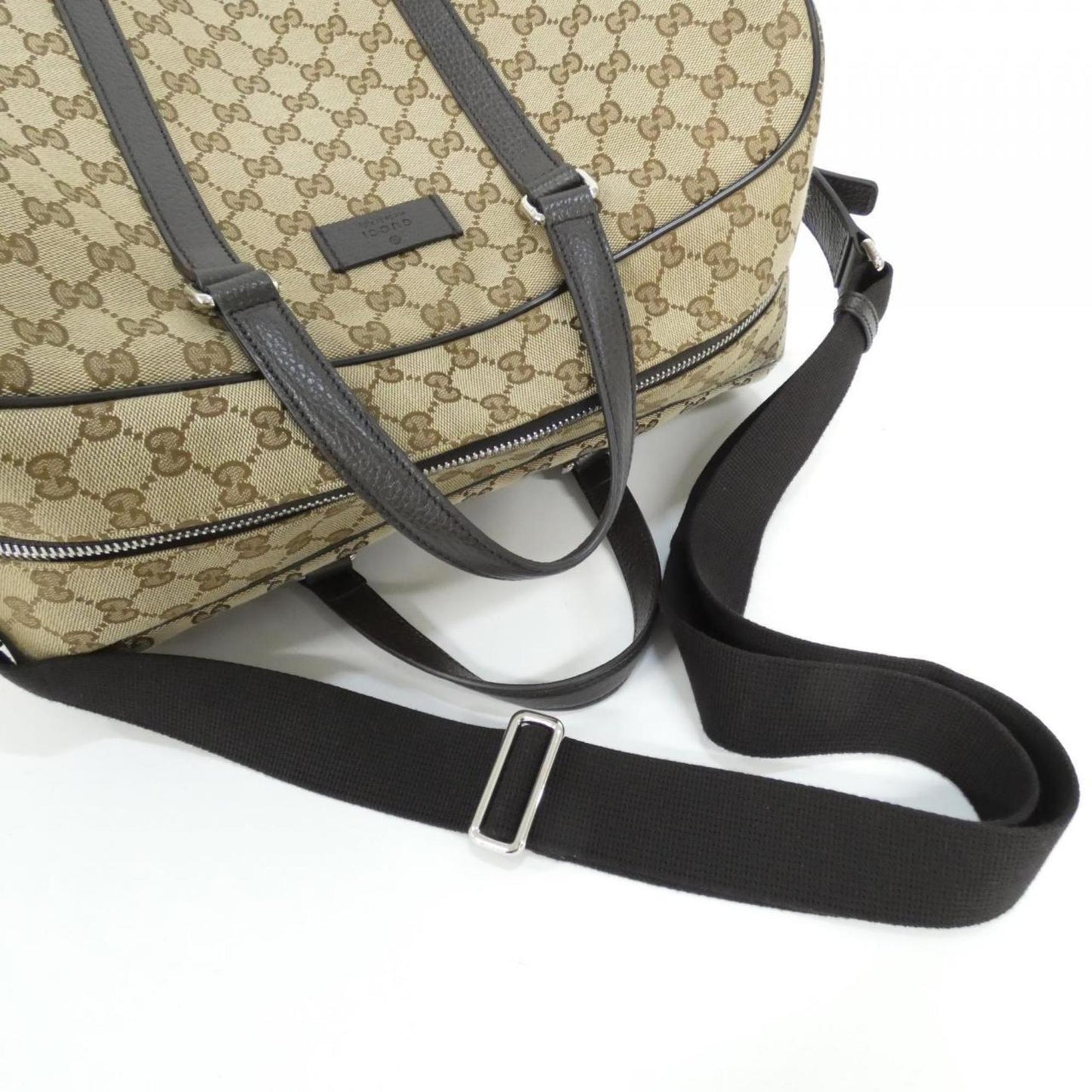 Gucci Beige Brown Gg Canvas Boston Bag ( )