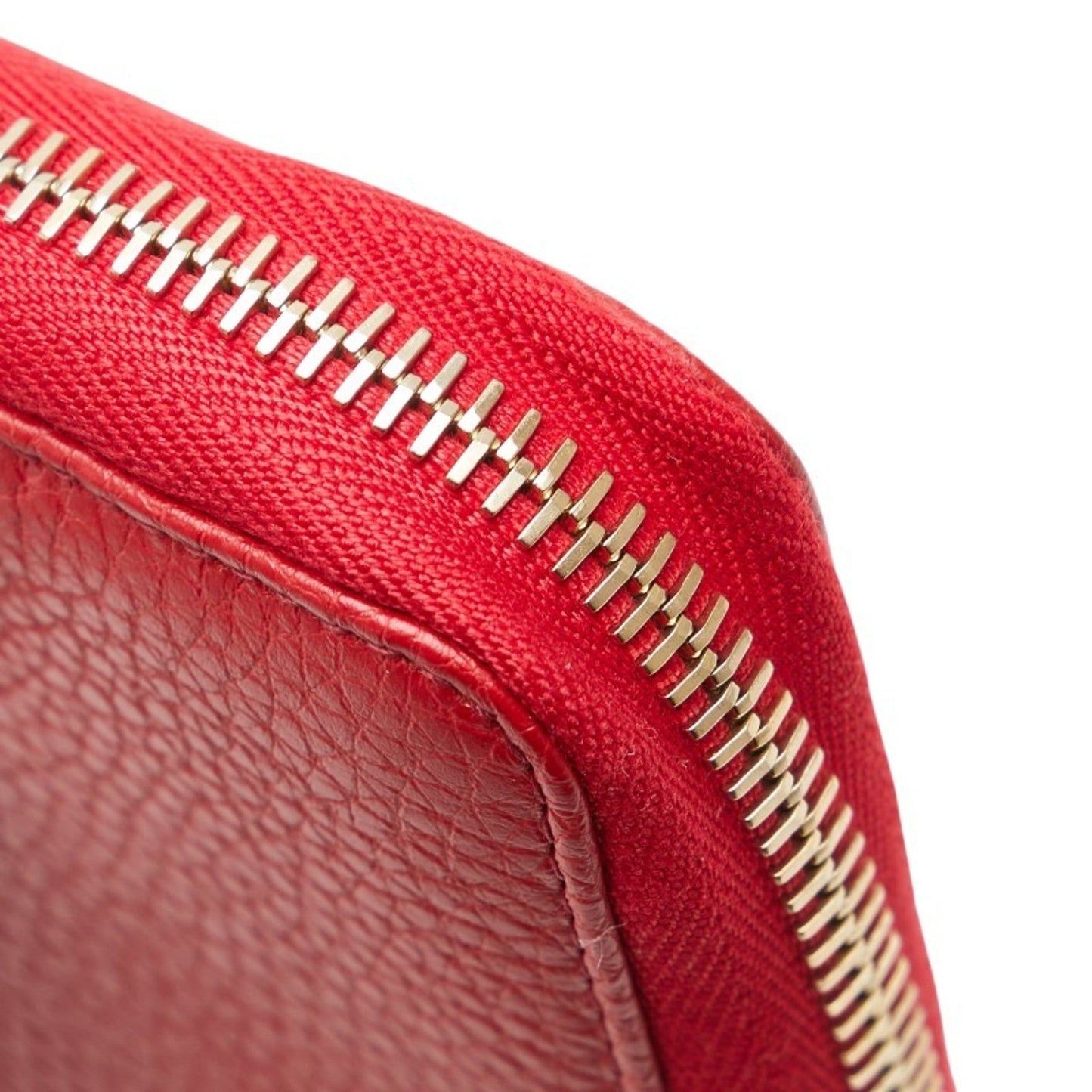 Gucci Soho Red Color Leather Wallet (Bi-Fold) ( )