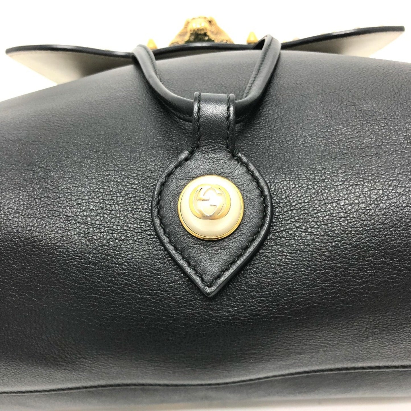 Gucci Black Leather Backpack ( )