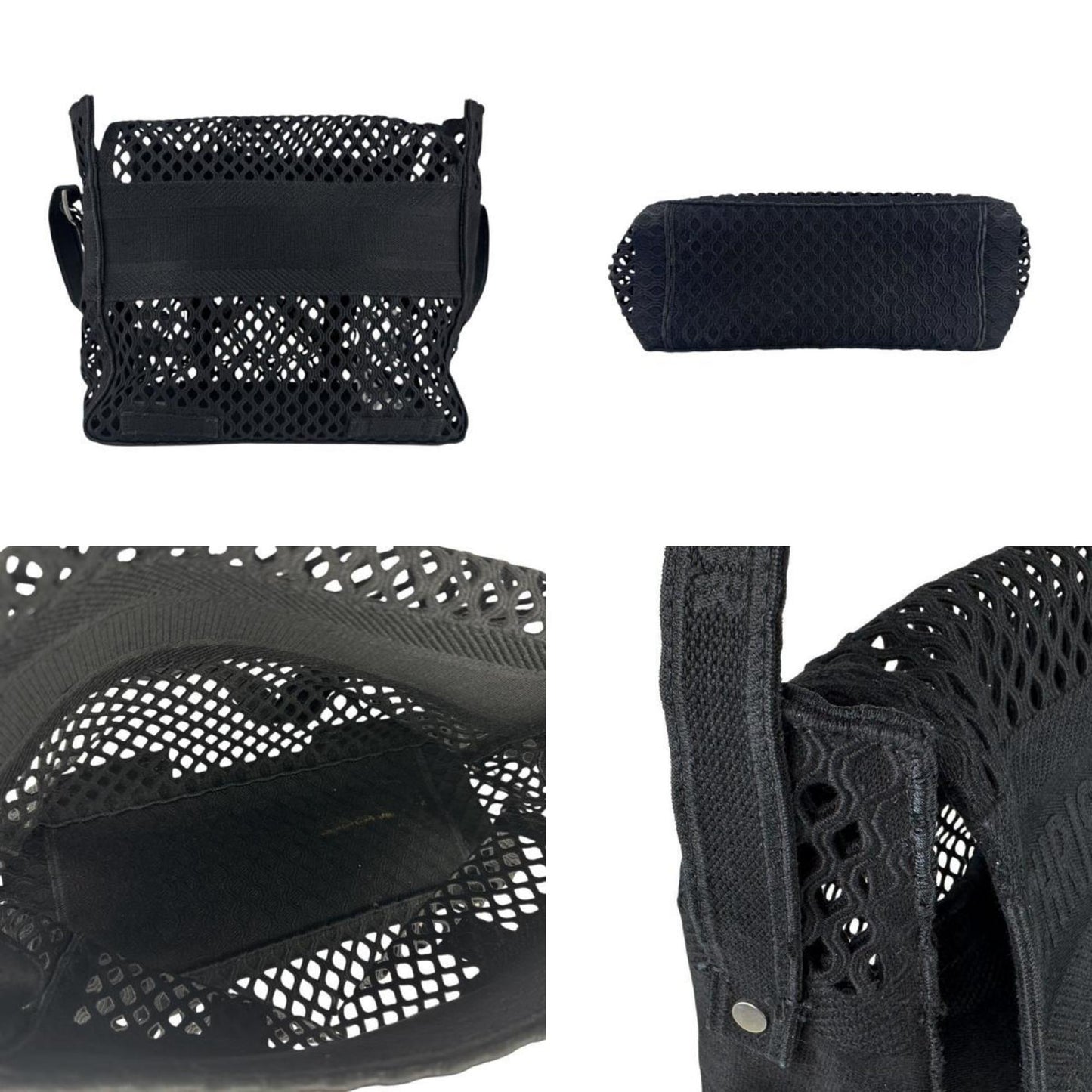 Christian Dior Black Canvas Shoulder Bag ()