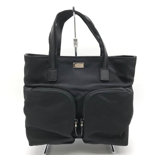 Gucci Black Nylon Leather Handbag ( )