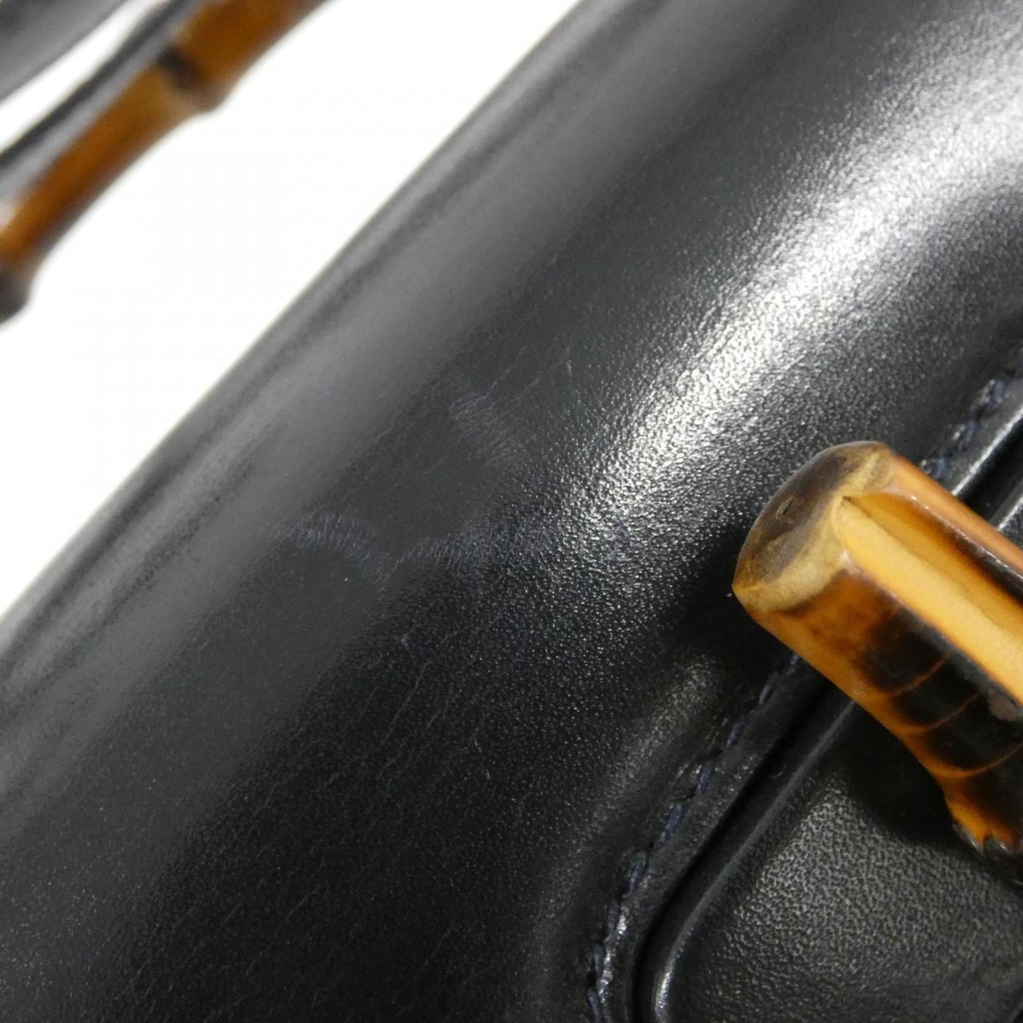 Gucci Navy Leather Handbag ( )