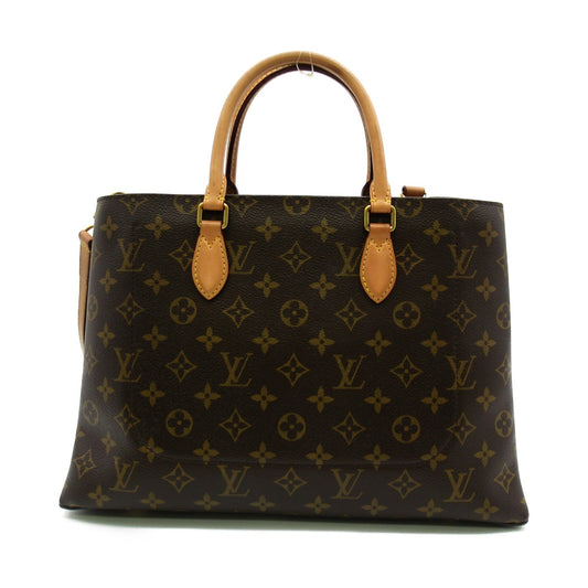 LOUIS VUITTON Flower tote Tote Bag Brown PVC coated canvas
