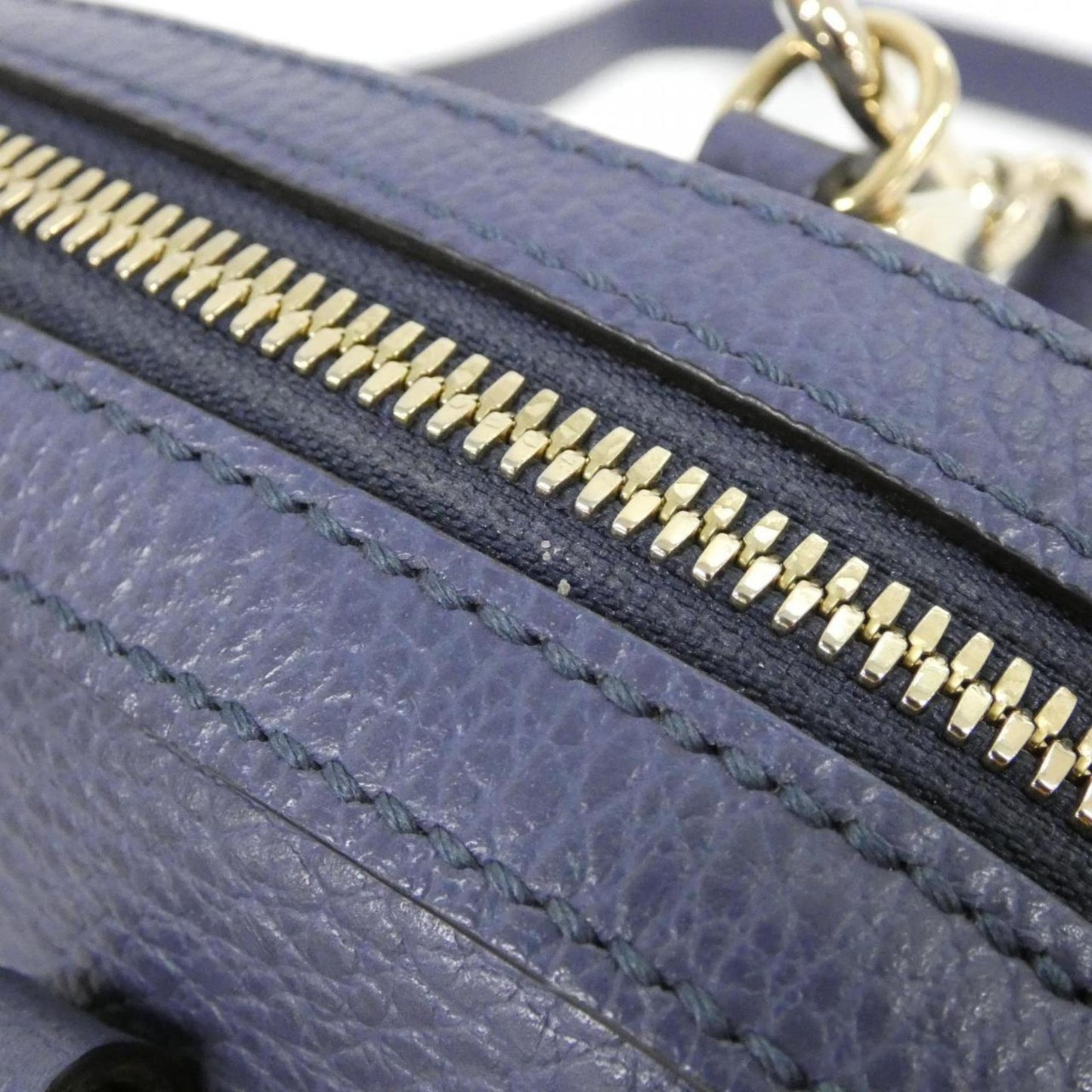 Gucci Blue Leather Handbag ( )