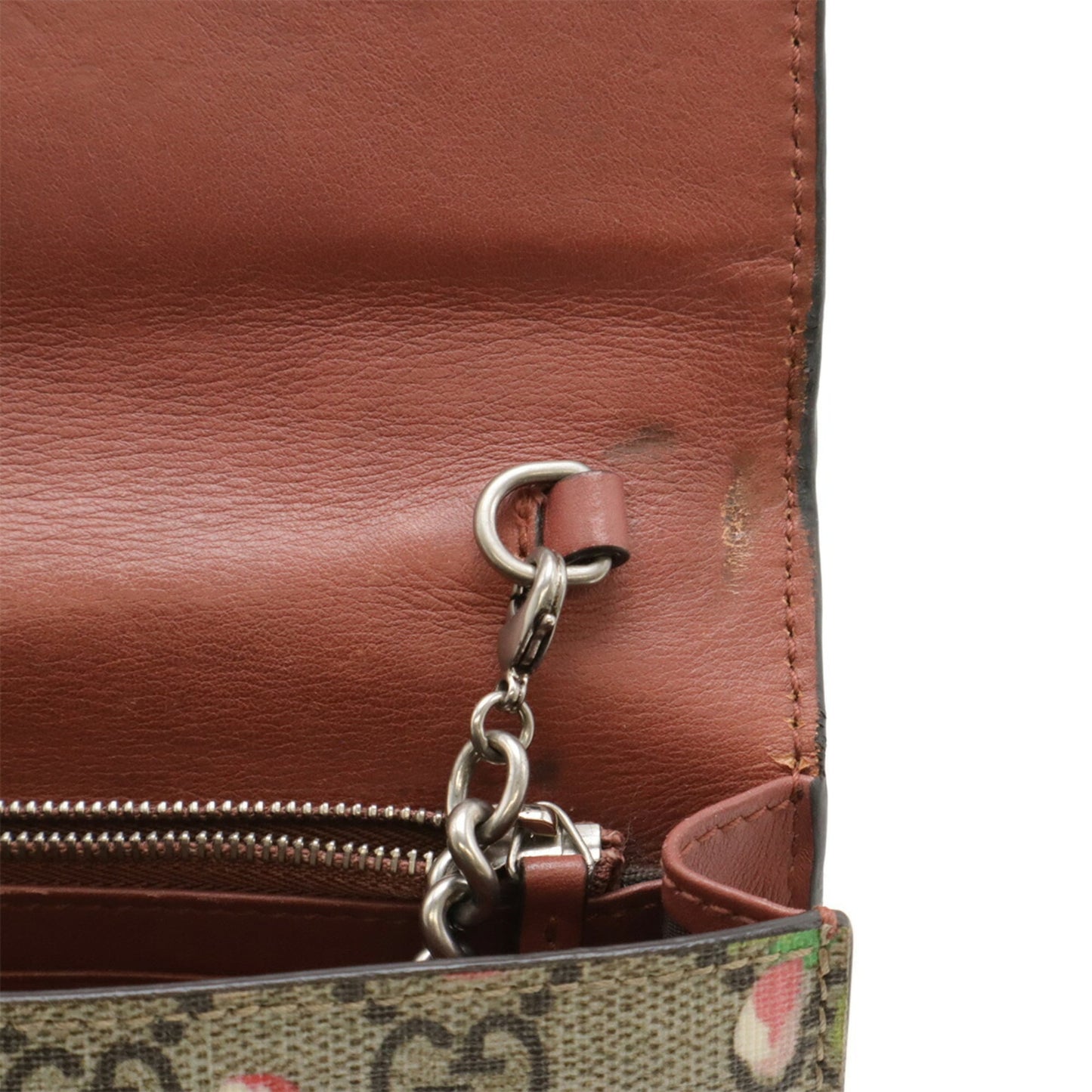 Gucci Beige Blue Multi-Color Pink Gg Supreme Pvc Leather Clutch Bag Shoulder Bag ( )