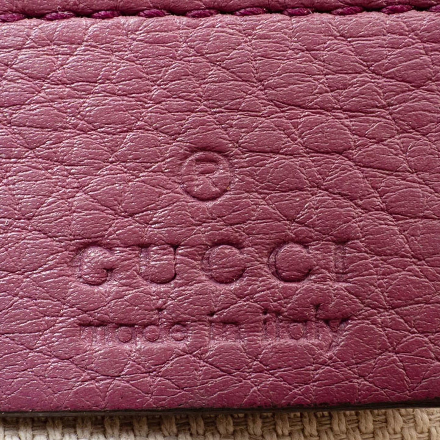 Gucci Purple Leather Shoulder Bag ( )