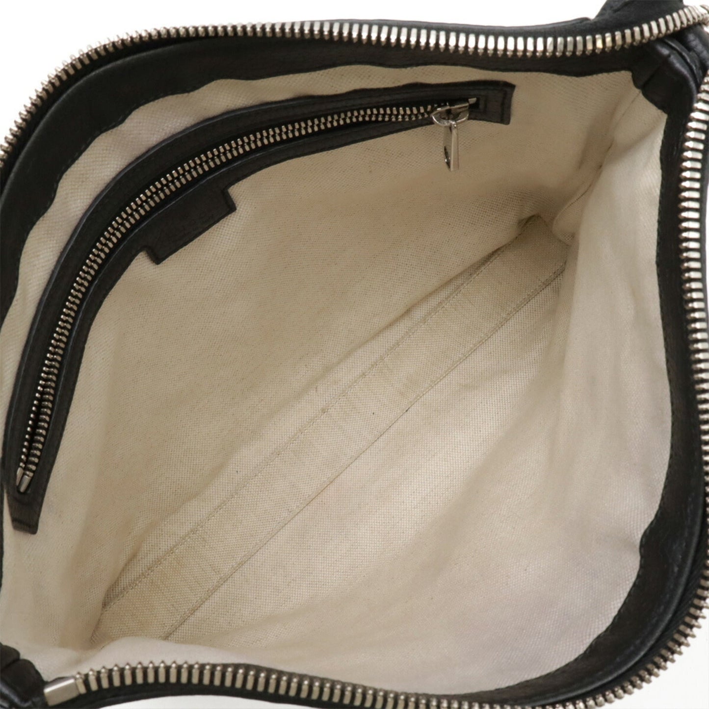 Gucci Black Leather Clutch Bag Shoulder Bag ( )