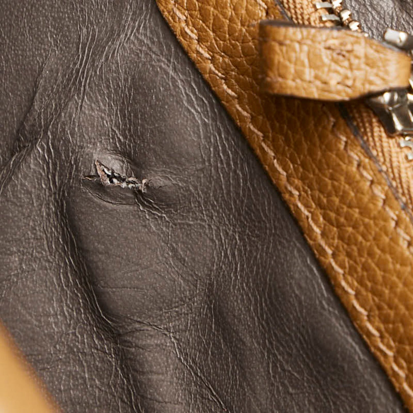 Gucci Brown Leather Handbag Shoulder Bag ( )