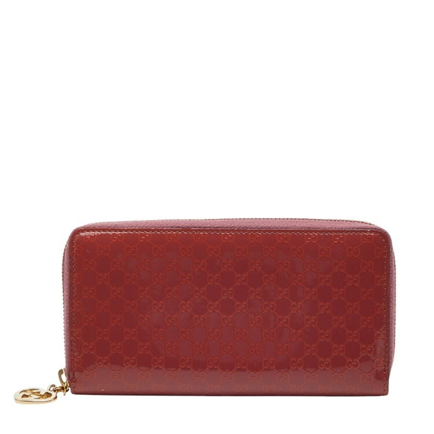Gucci Pink Red Color Leather Long Wallet (Bi-Fold) ( )