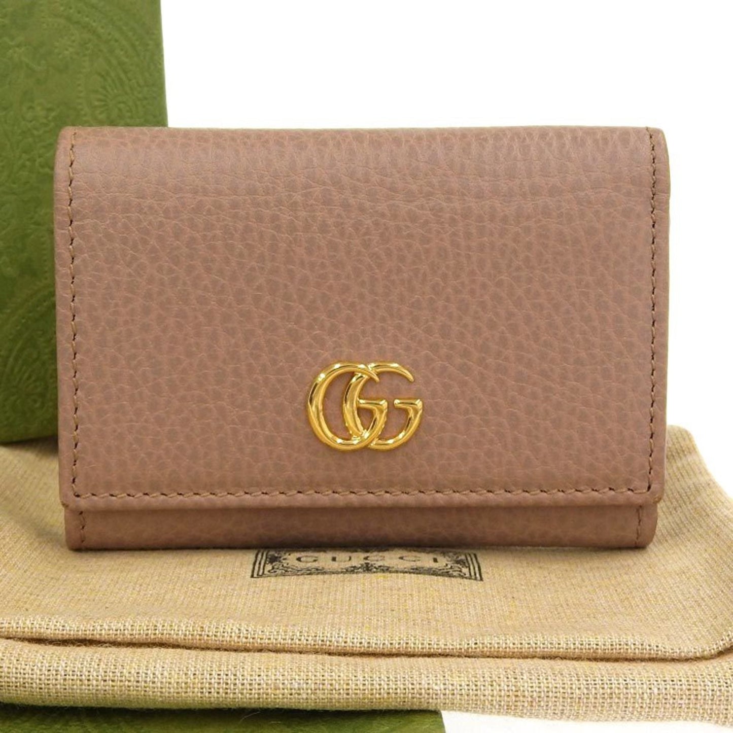 Gucci Beige Leather Coin Purse/Coin Case ( )
