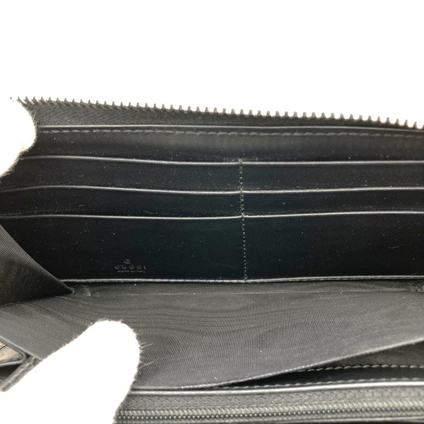 Gucci Black Gg Canvas Long Wallet (Bi-Fold) ( )