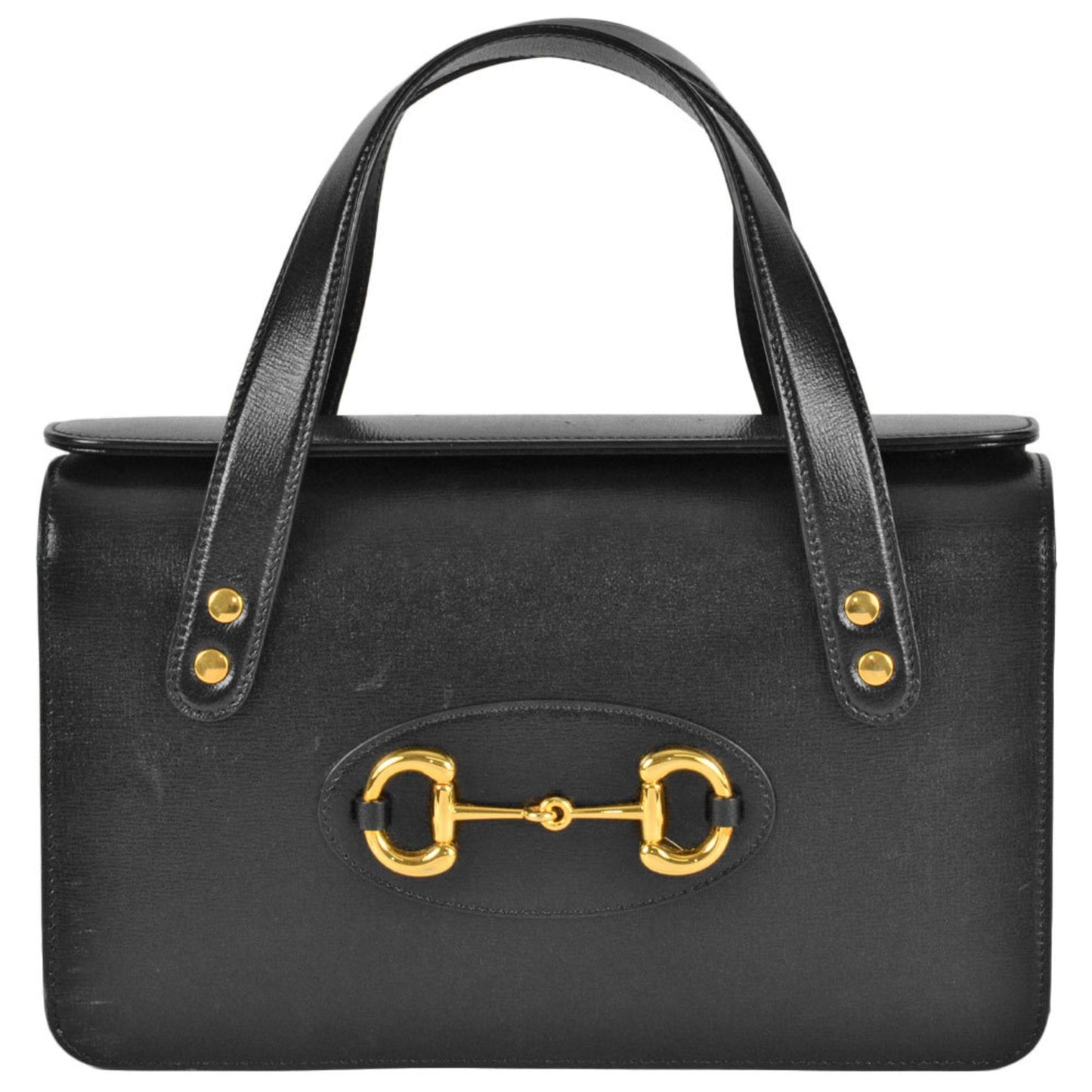 Gucci Black Leather Handbag ( )