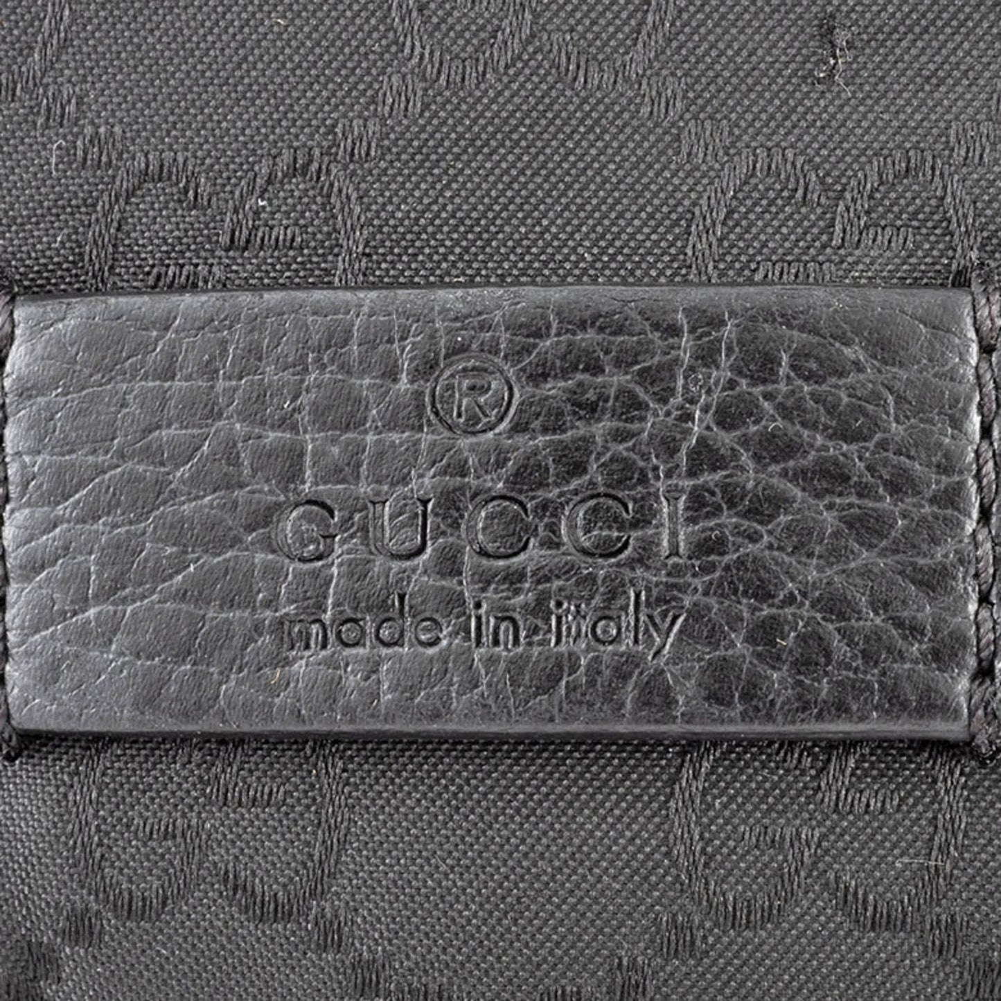 Gucci Black Nylon Pochette Shoulder Bag Sling Bag ( )