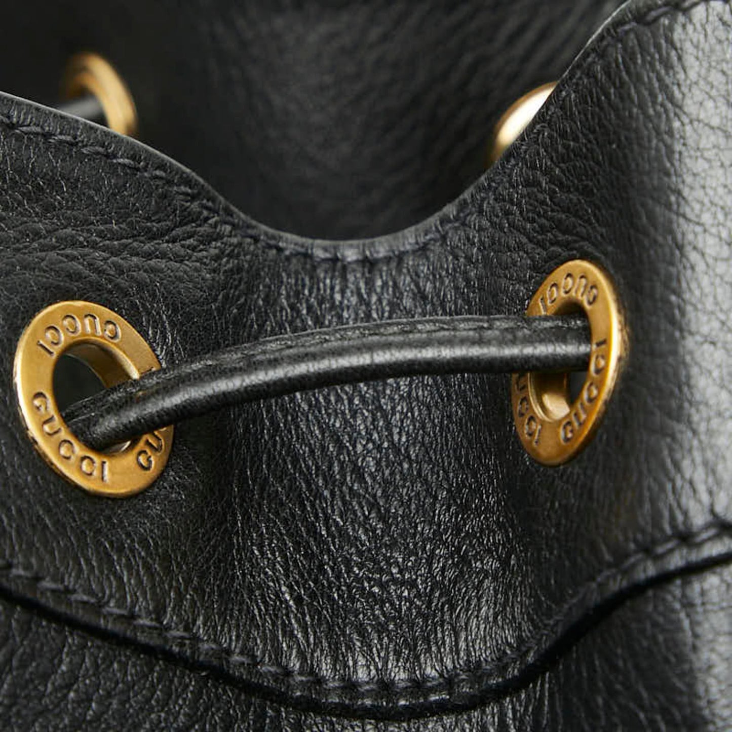 Gucci Black Leather Shoulder Bag Sling Bag ( )