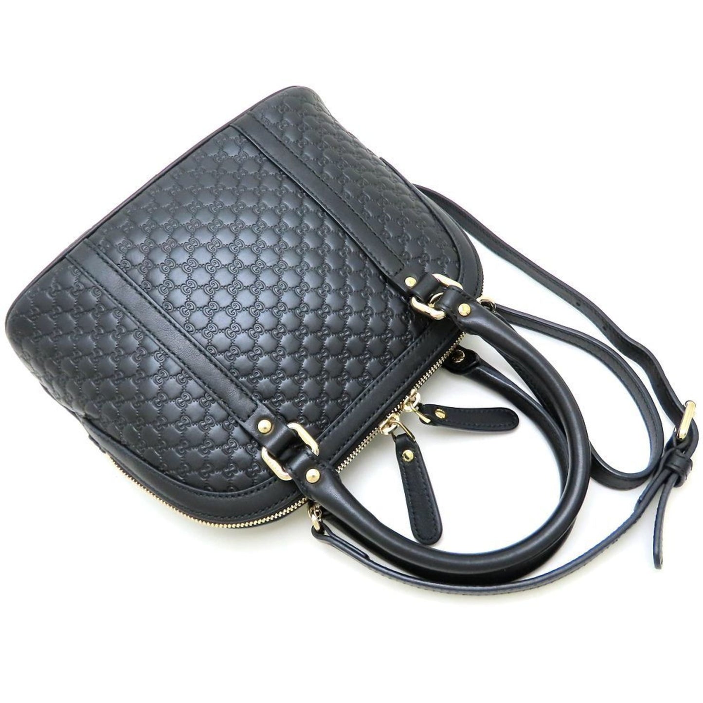 Gucci Black Leather Handbag ( )