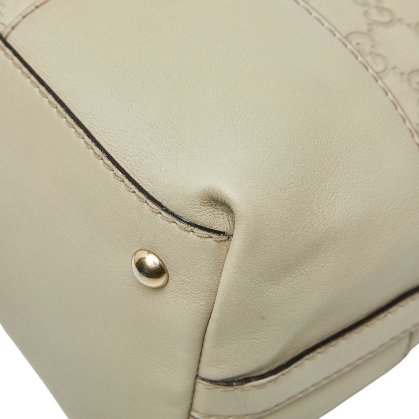 Gucci Guccissima White Leather Tote Bag ( )
