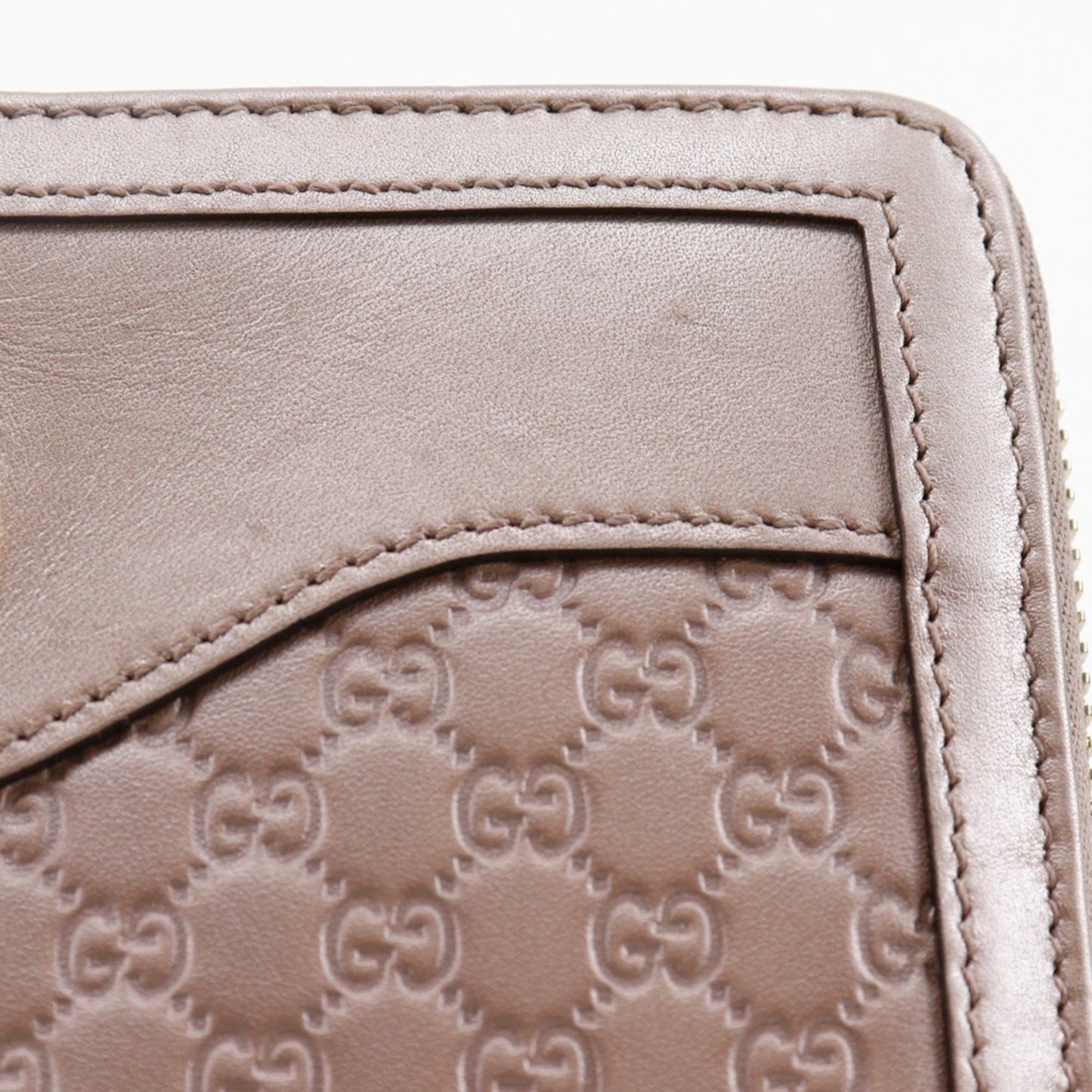 Gucci Pink Gg Leather Long Wallet (Bi-Fold) ( )