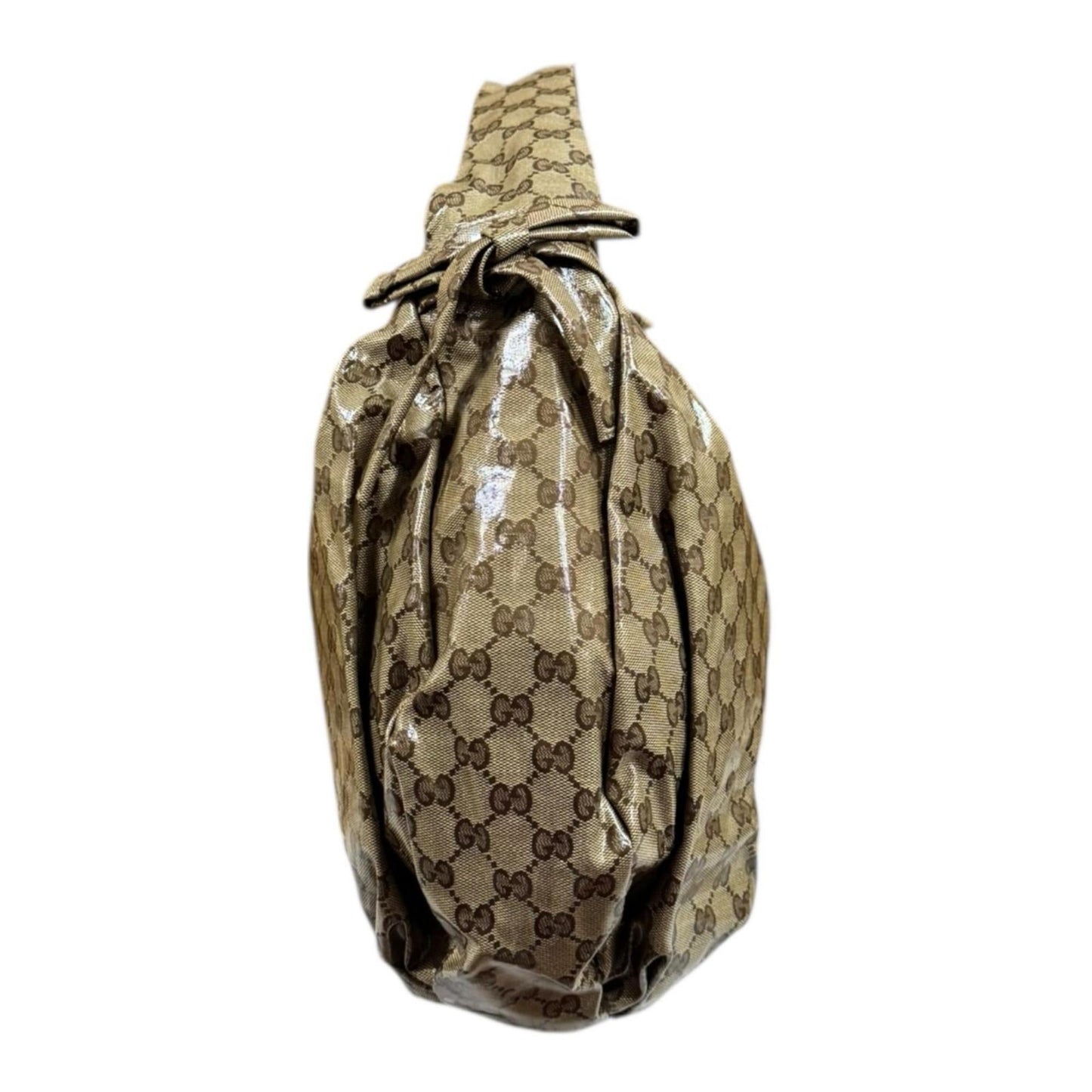 Gucci Beige Gg Crystal Handbag ( )