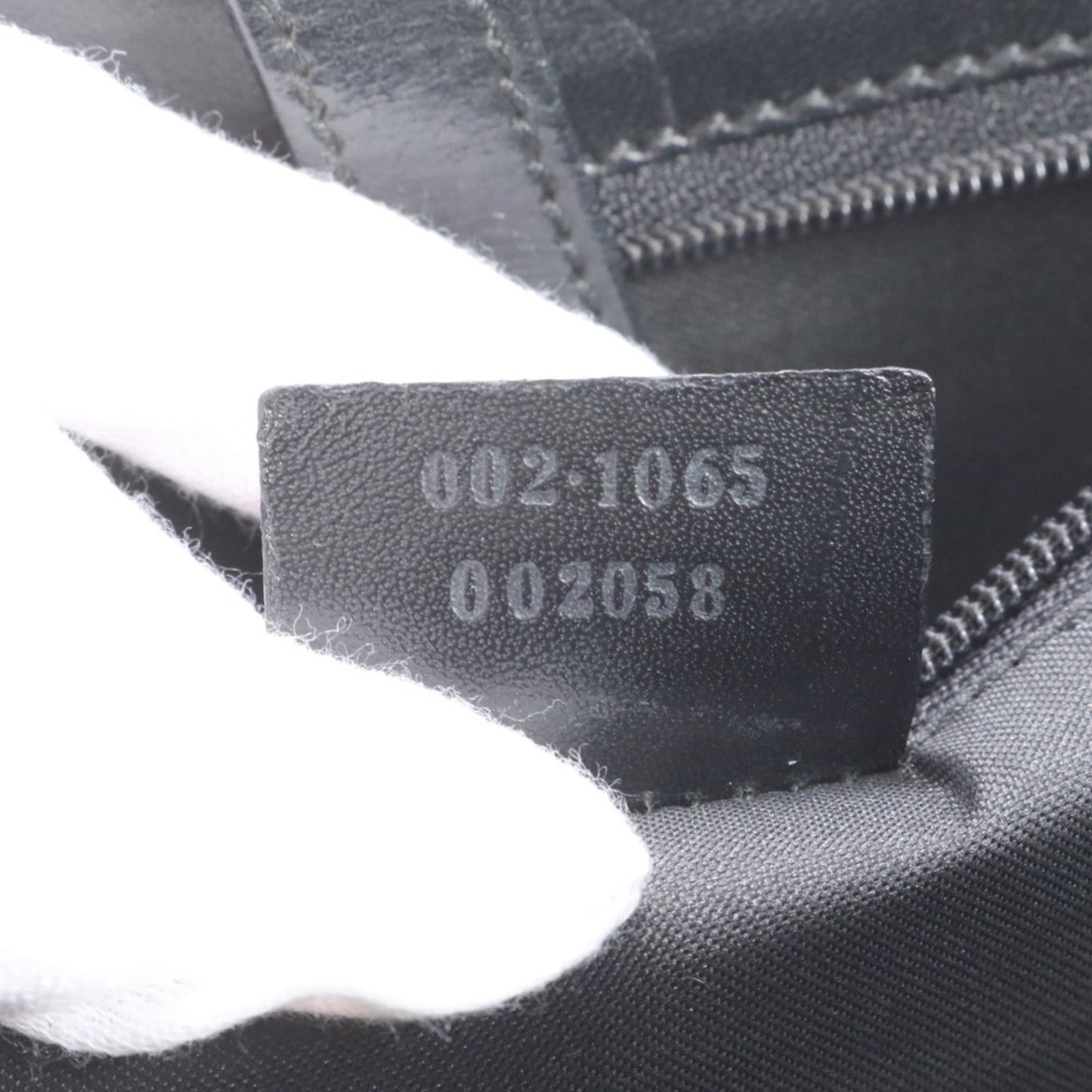 Gucci Black Leather Canvas Tote Bag ( )