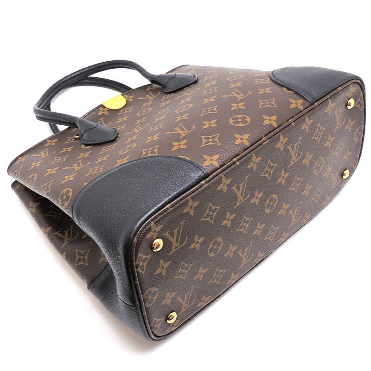 LOUIS VUITTON Flandrin Ladies Handbag M41595 Monogram Macassar Brown