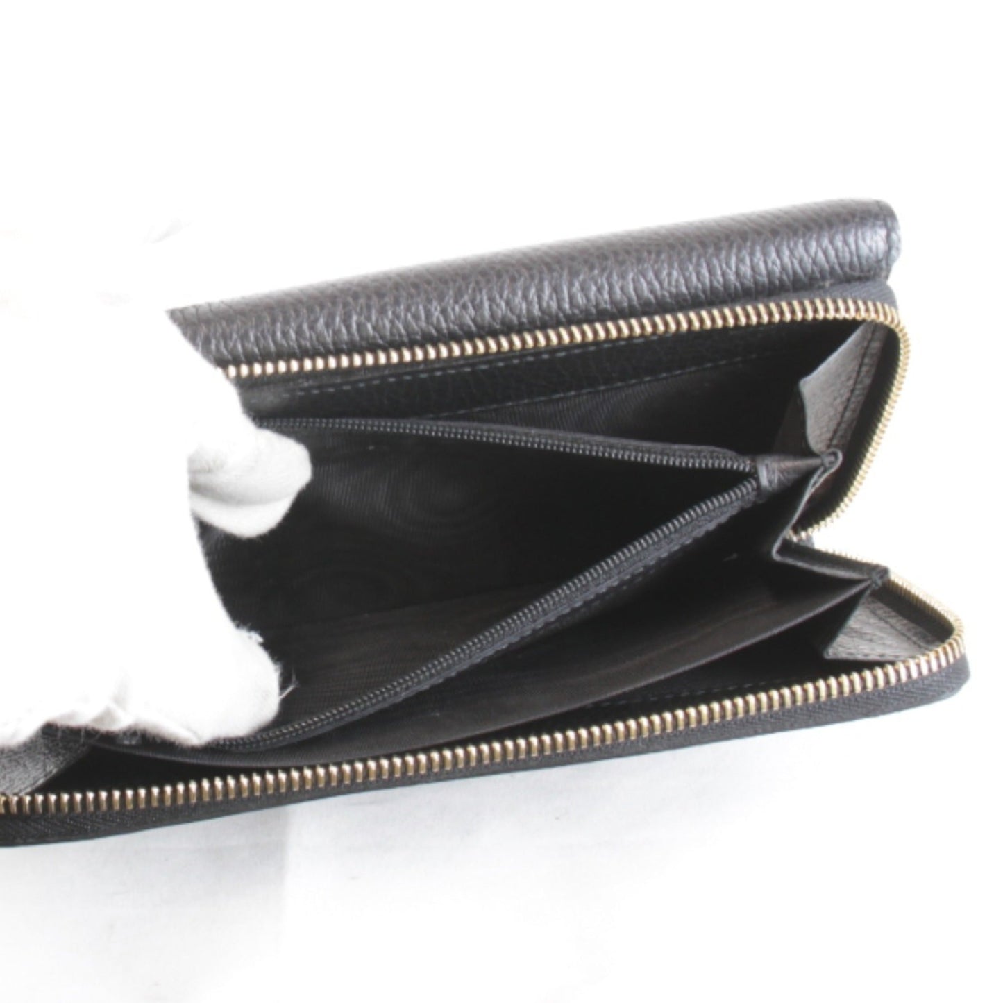 Gucci Black Leather Long Wallet (Bi-Fold) ( )