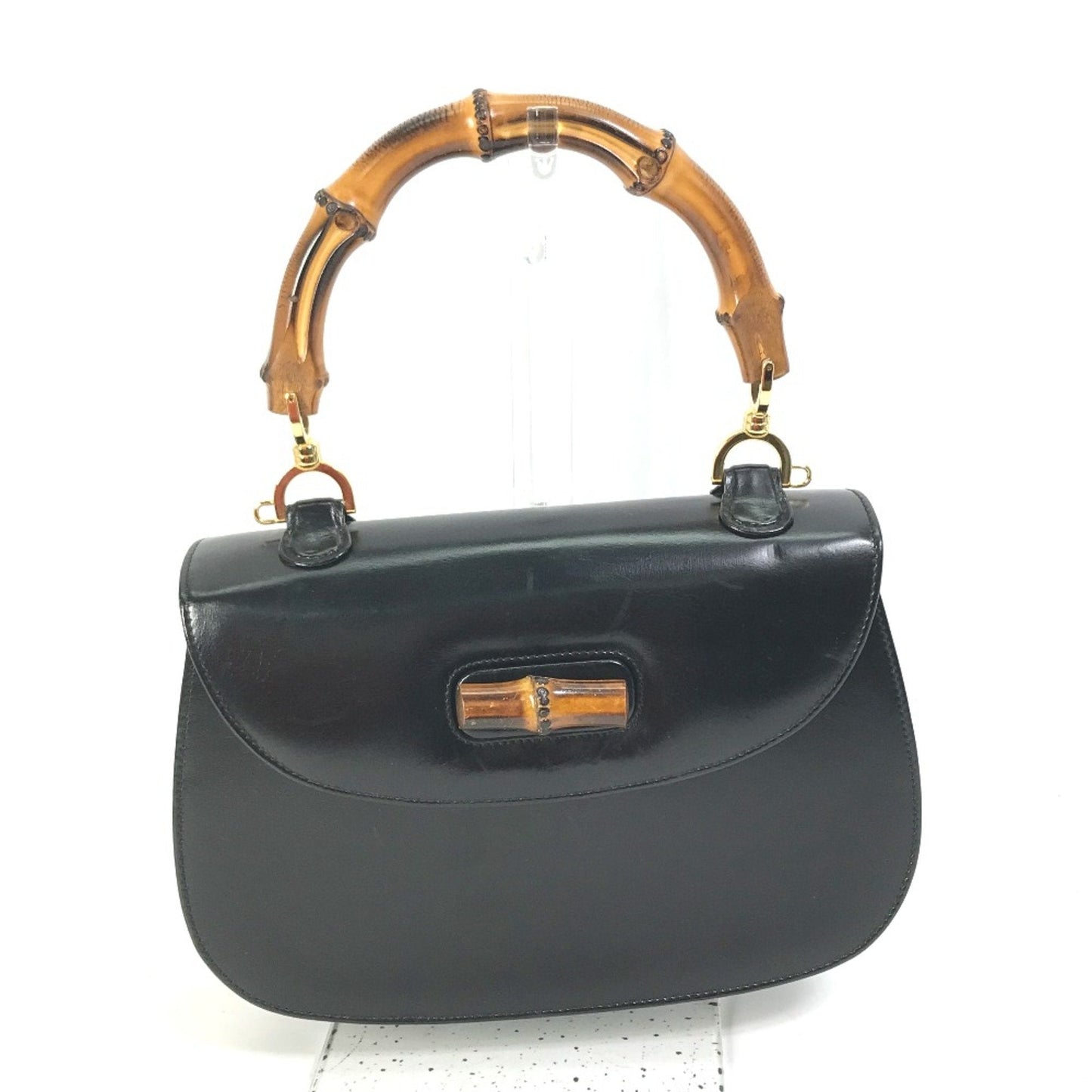 Gucci Black Leather Handbag ( )