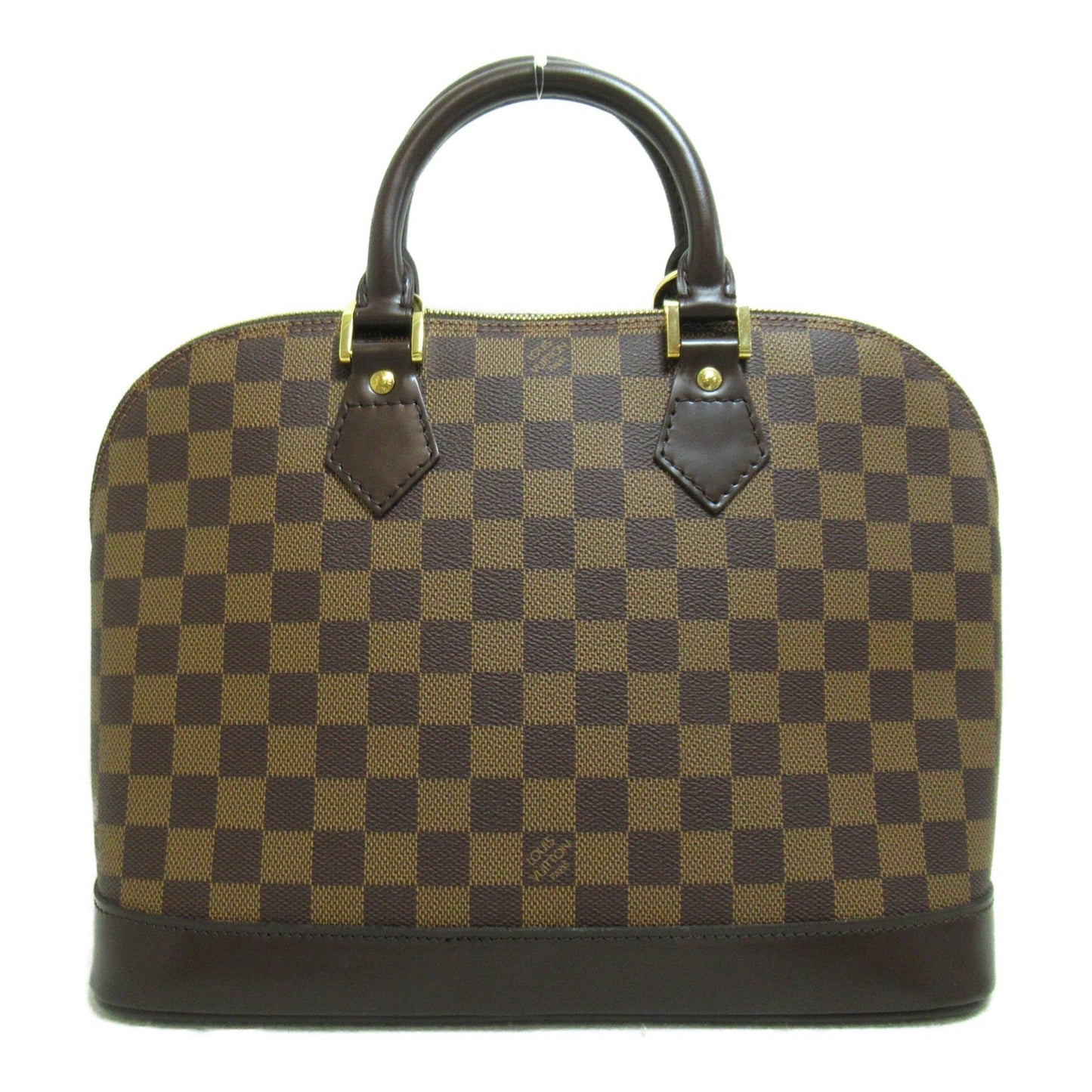 LOUIS VUITTON Alma Brown Ebene Damier PVC coated canvas Handbag