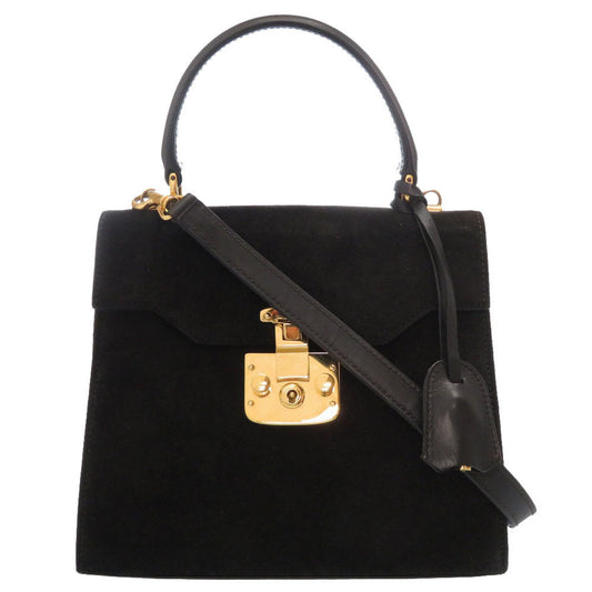 Gucci Black Suede Shoulder Bag