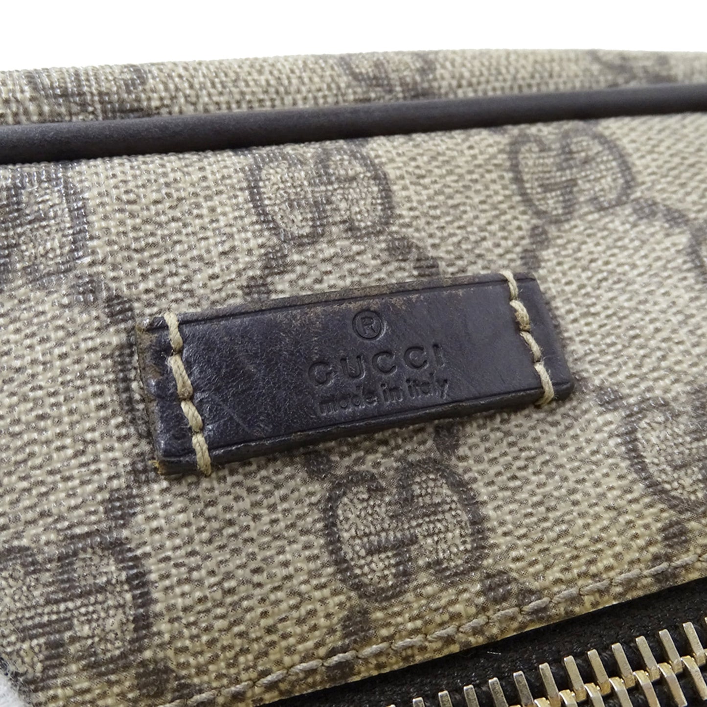 Gucci Beige Brown Gg Supreme Shoulder Bag ( )