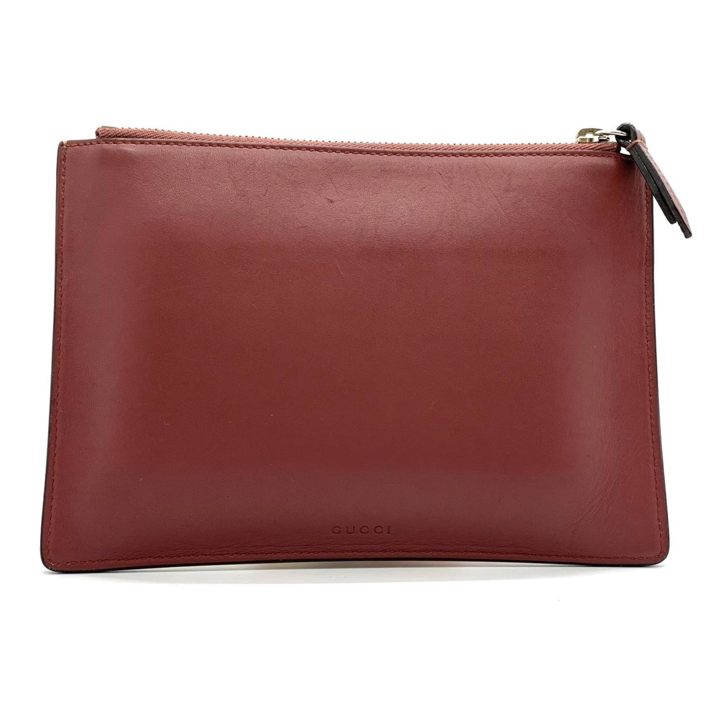 Gucci Gg Blooms Red Color Gg Supreme Pouch ( )
