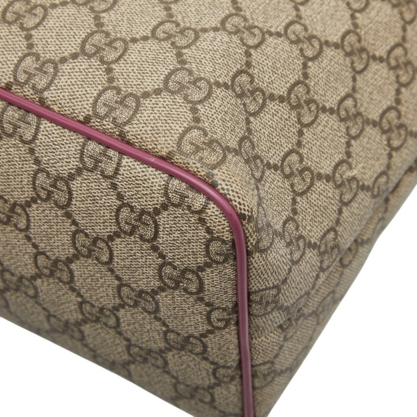 Gucci Green Canvas Leather Shoulder Bag Tote Bag ( )