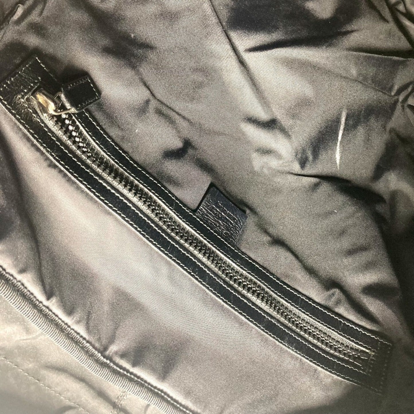 Gucci Black Red Color Nylon Canvas Backpack ( )