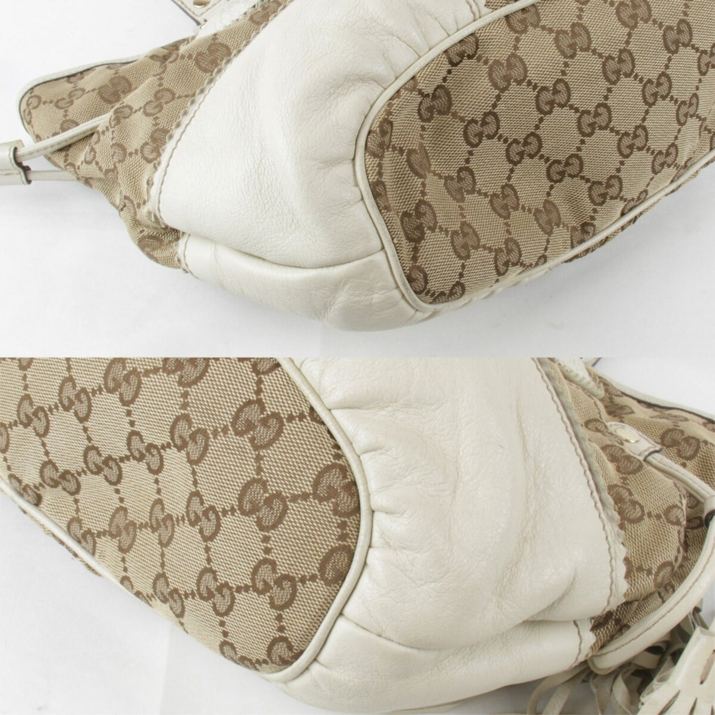 Gucci Beige Gg Canvas Tote Bag ( )
