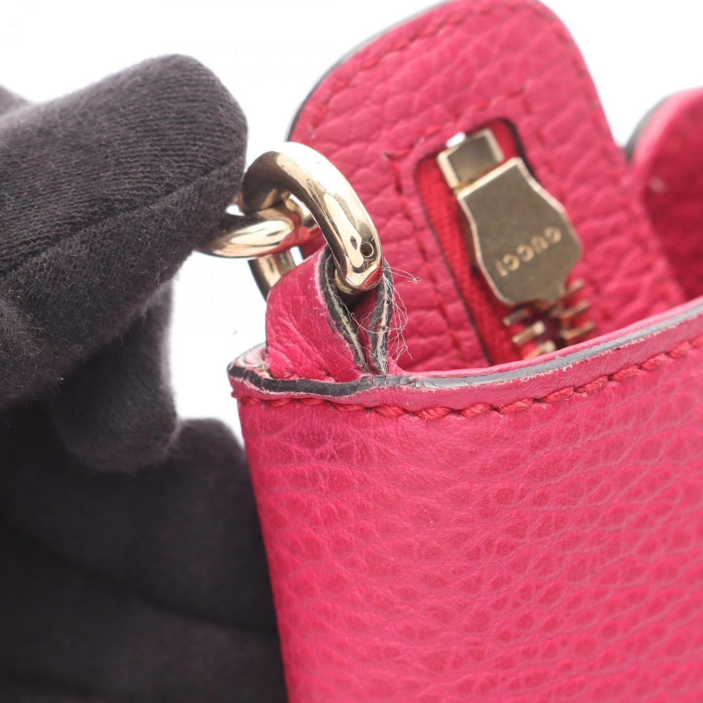 Gucci Pink Leather Handbag ( )