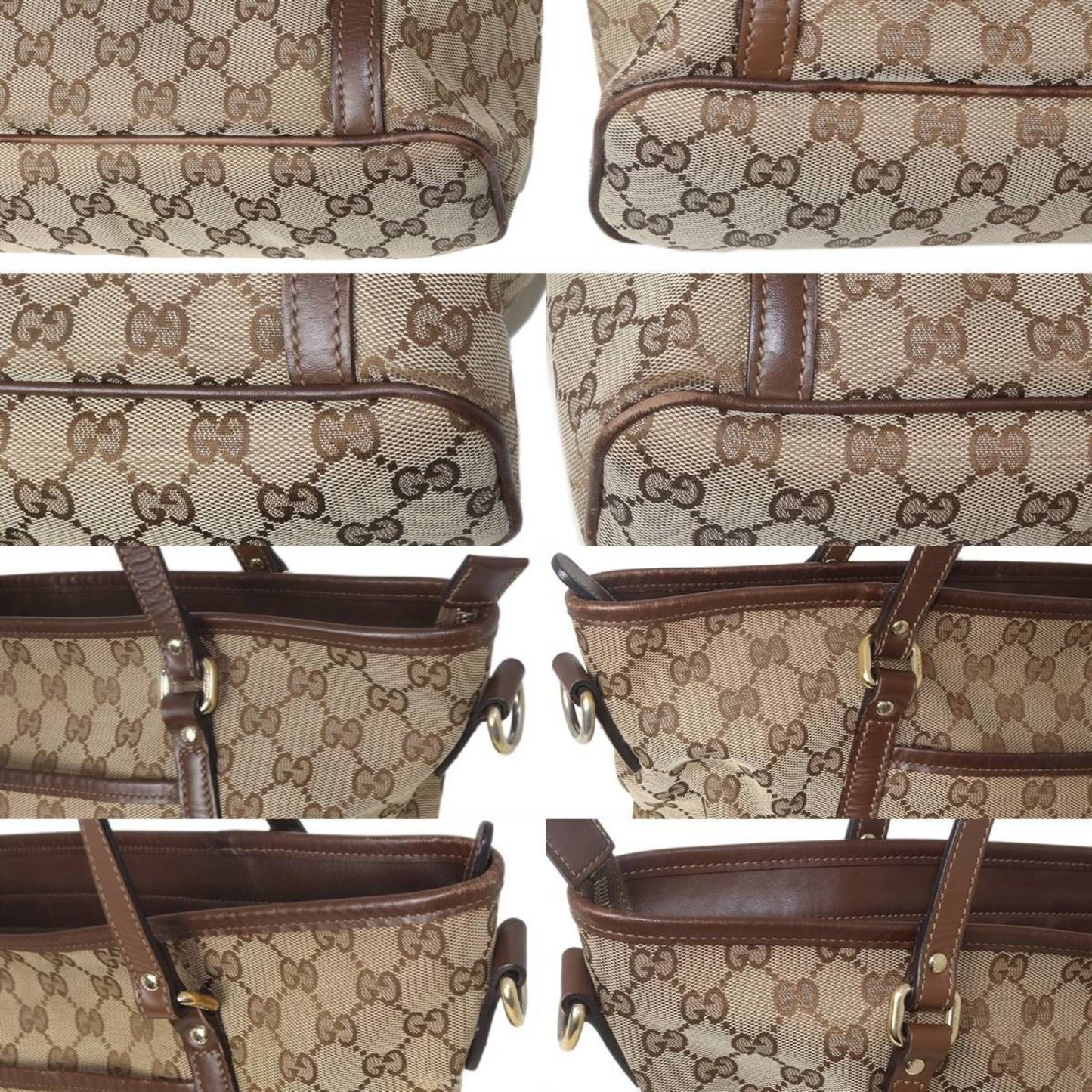Gucci Beige Leather Tote Bag ( )