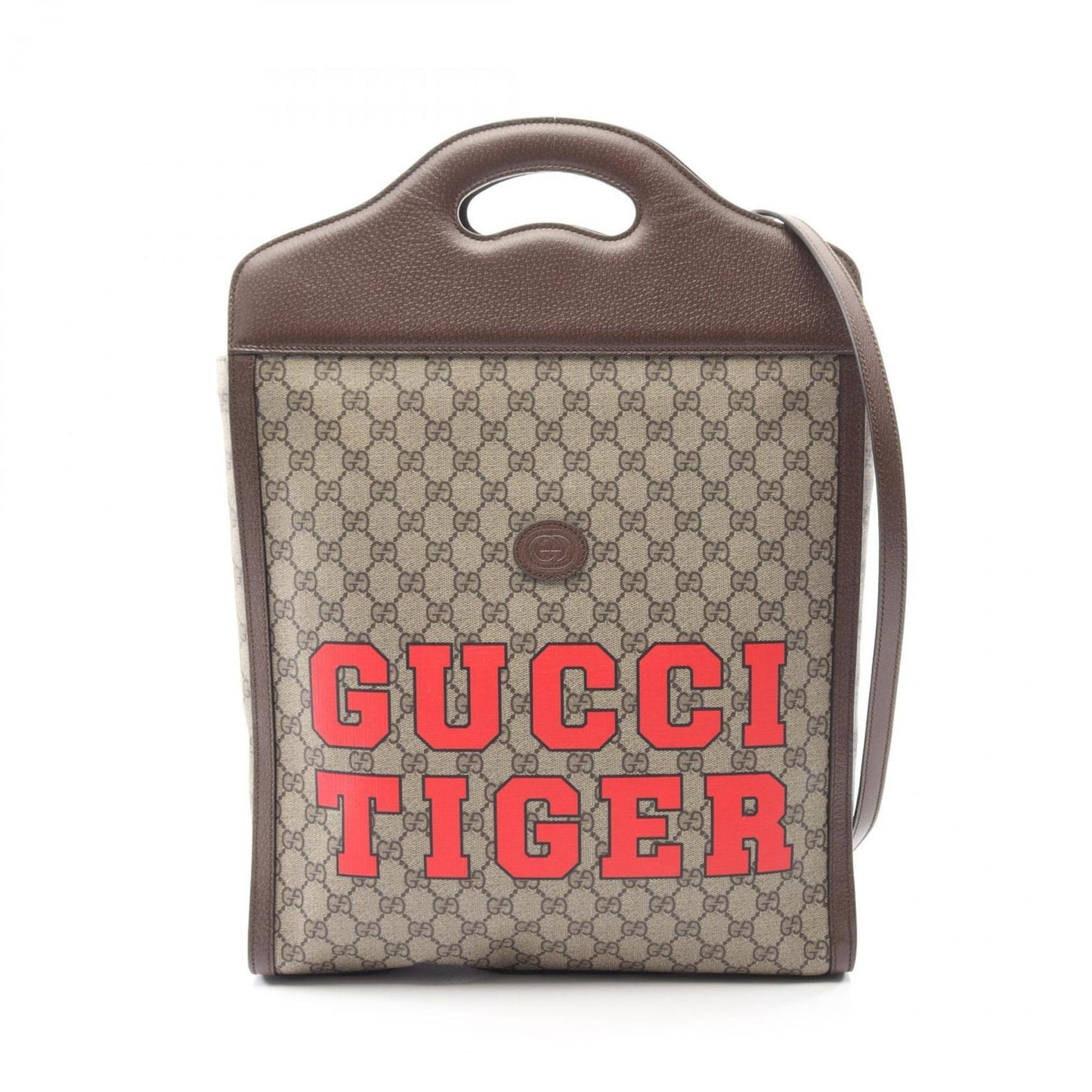 Gucci Beige Brown Multi-Color Gg Supreme Tote Bag ( )