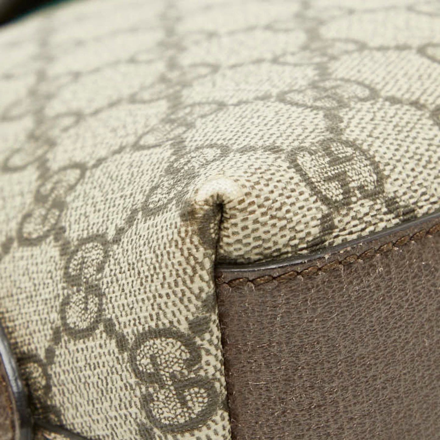 Gucci Beige Brown Suede Leather Shoulder Bag ( )