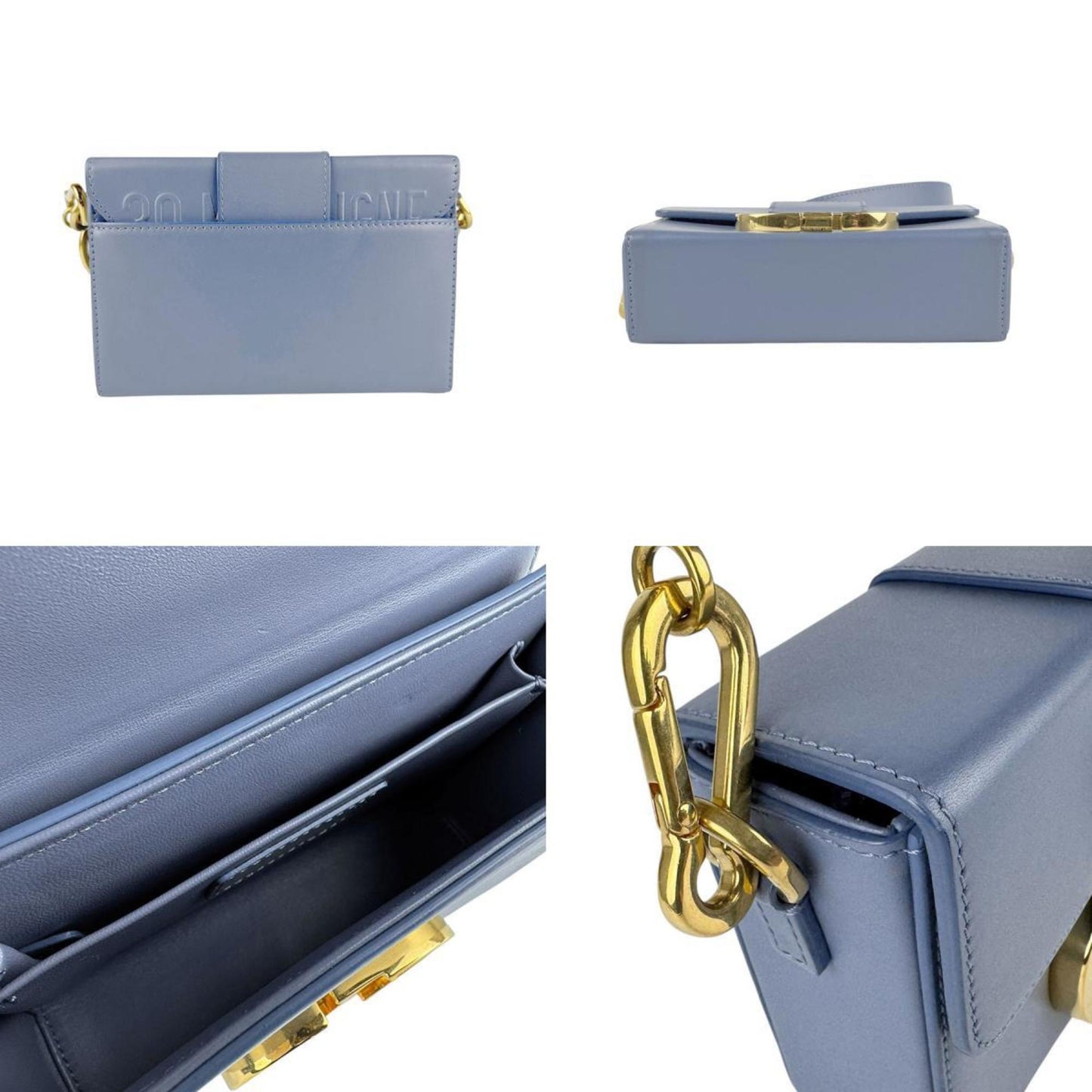 Christian Dior Blue Leather Shoulder Bag ()