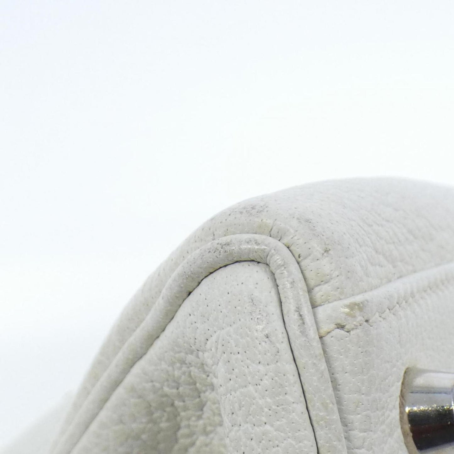 Hermes Kelly Beige White Handbag ( )